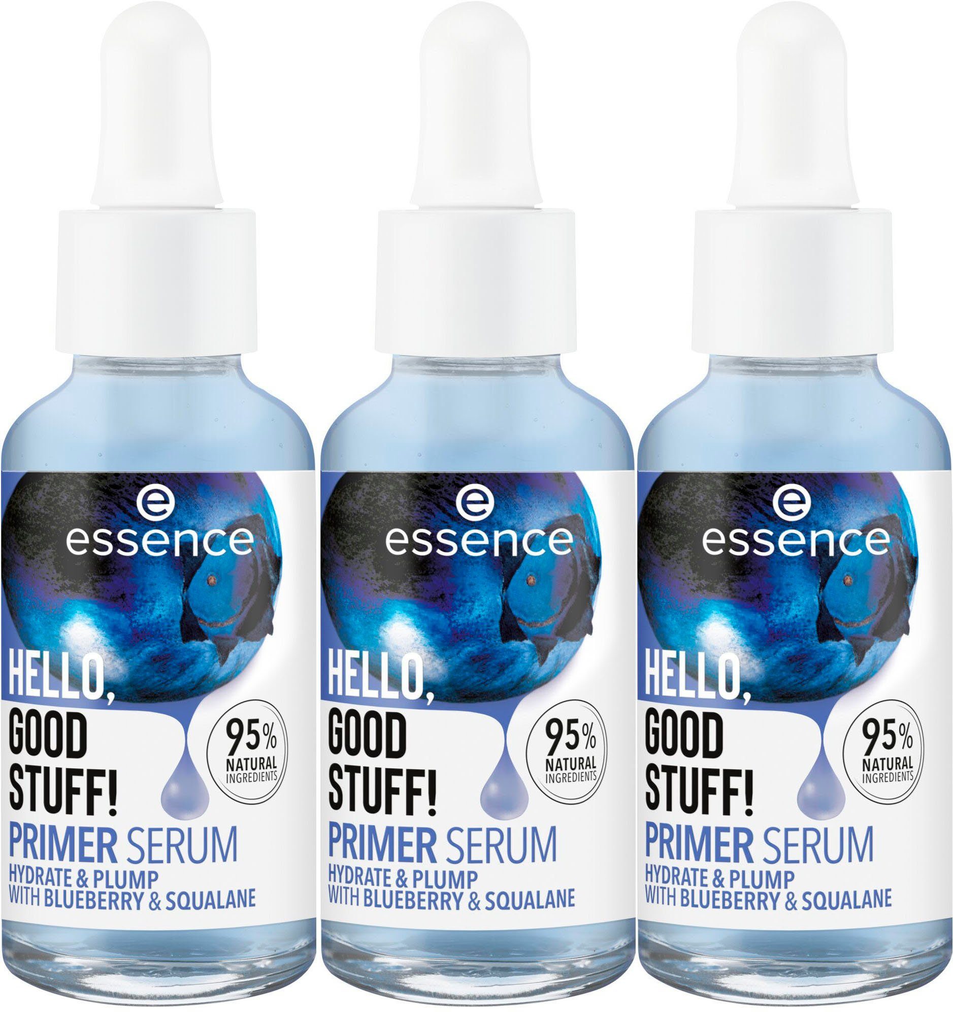 Essence Gesichtsserum HELLO, GOOD STUFF! SERUM 3-tlg. Set, PRIMER & HYDRATE PLUMP