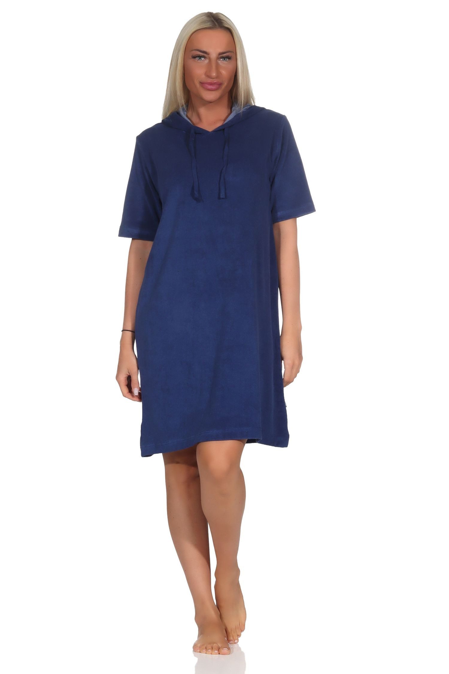 Normann Nachthemd Normann Damen Frottee kurzarm Nachthemd – ideal auch als Beachwear