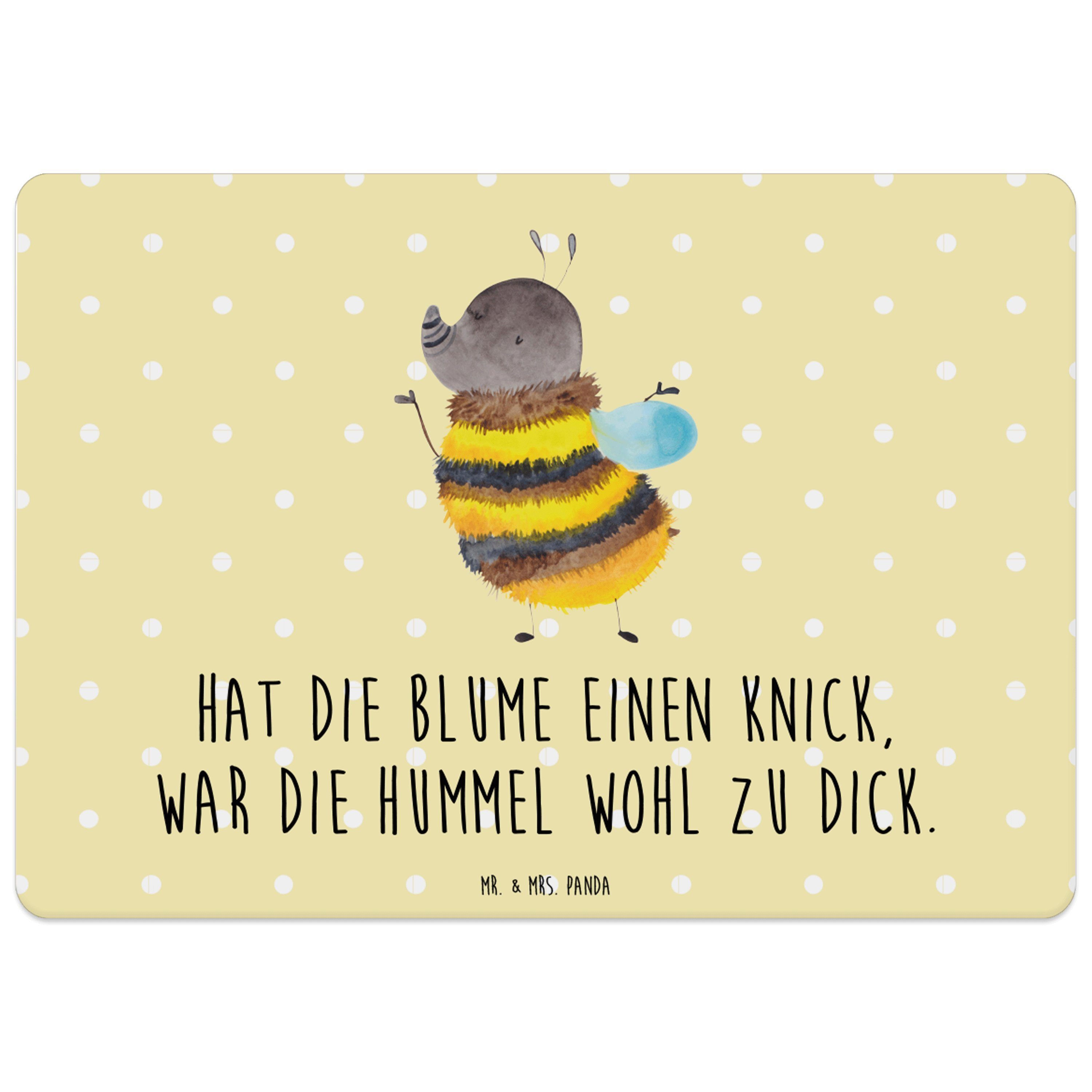 Platzset, Hummel flauschig Gelb Pastell Geschenk, Tiere, Tiermotive