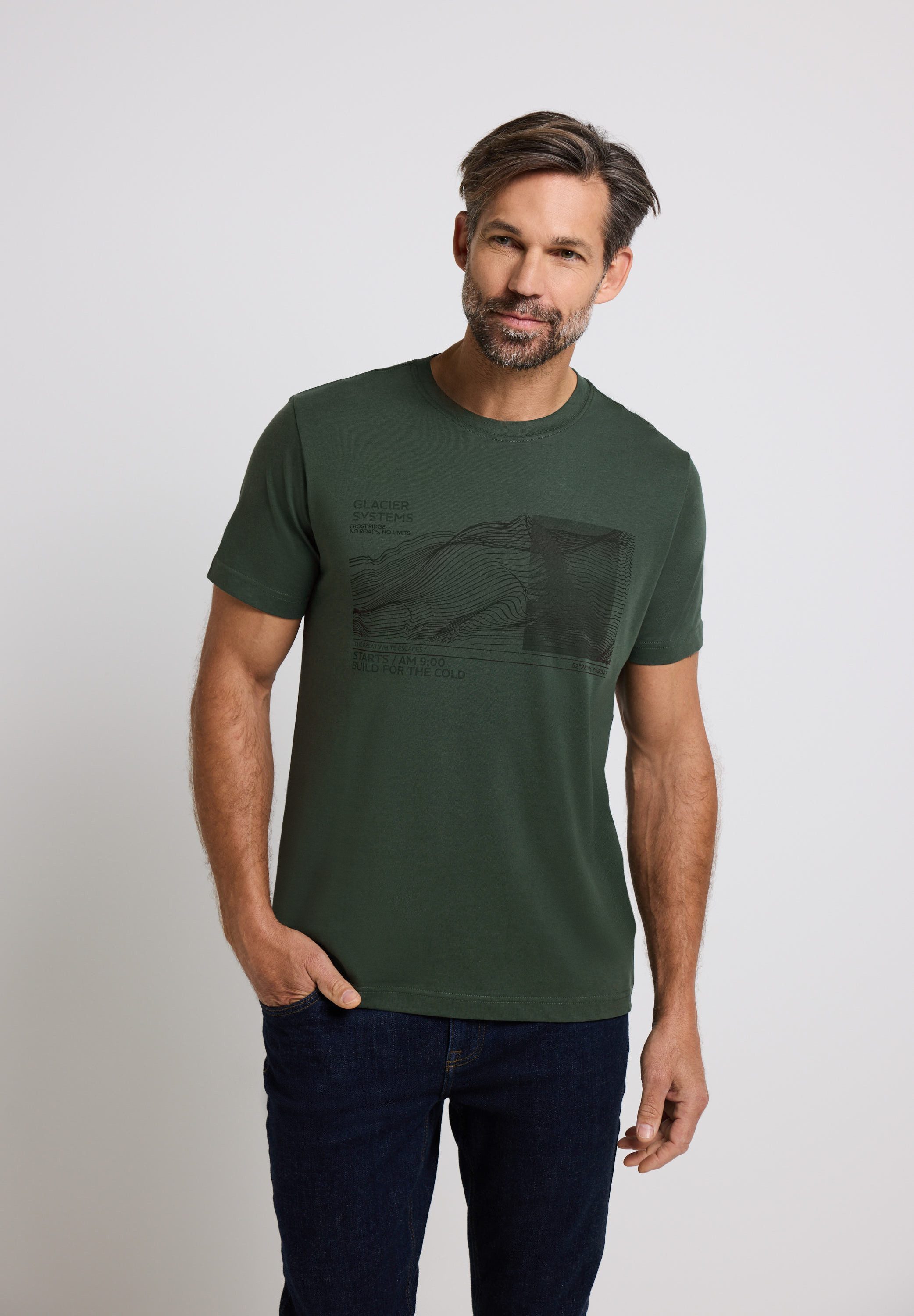 STREET ONE MEN T-Shirt aus reiner Baumwolle