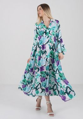 YC Fashion & Style Sommerkleid "Floral-Dream Maxikleid aus Viskose" Alloverdruck, Boho, Casual, gemustert, mit Volant