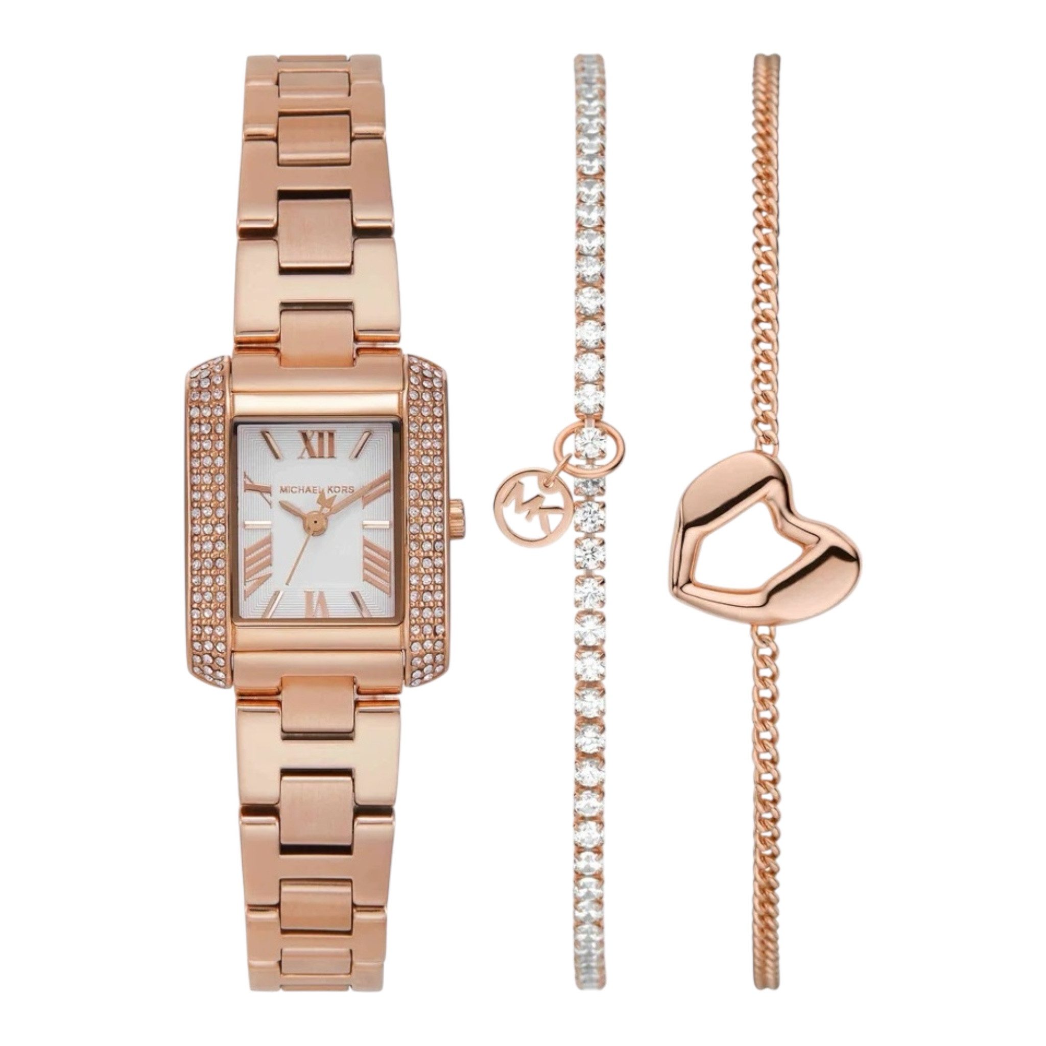 MICHAEL KORS Quarzuhr Michael KorsDamen Uhr Set MK7512, (3-tlg) günstig online kaufen