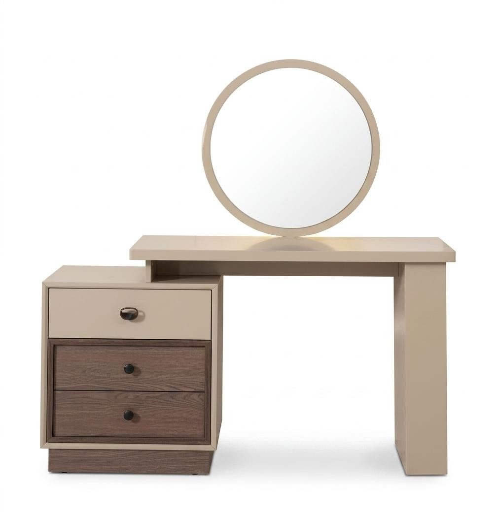 JVmoebel Schminktisch Beiger Frisiertisch mit Spiegel für das Schlafzimmer, Made in Europa
