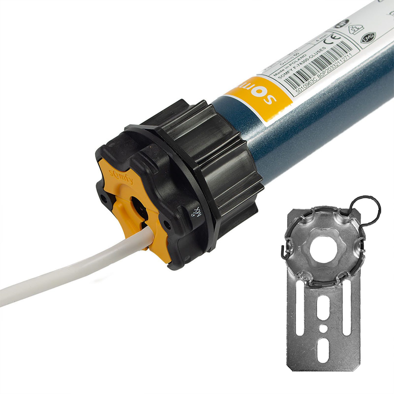 Somfy Rollladenmotor Oximo 50 io Funk 6-40 Nm inkl. SW60 Adapter + Lager