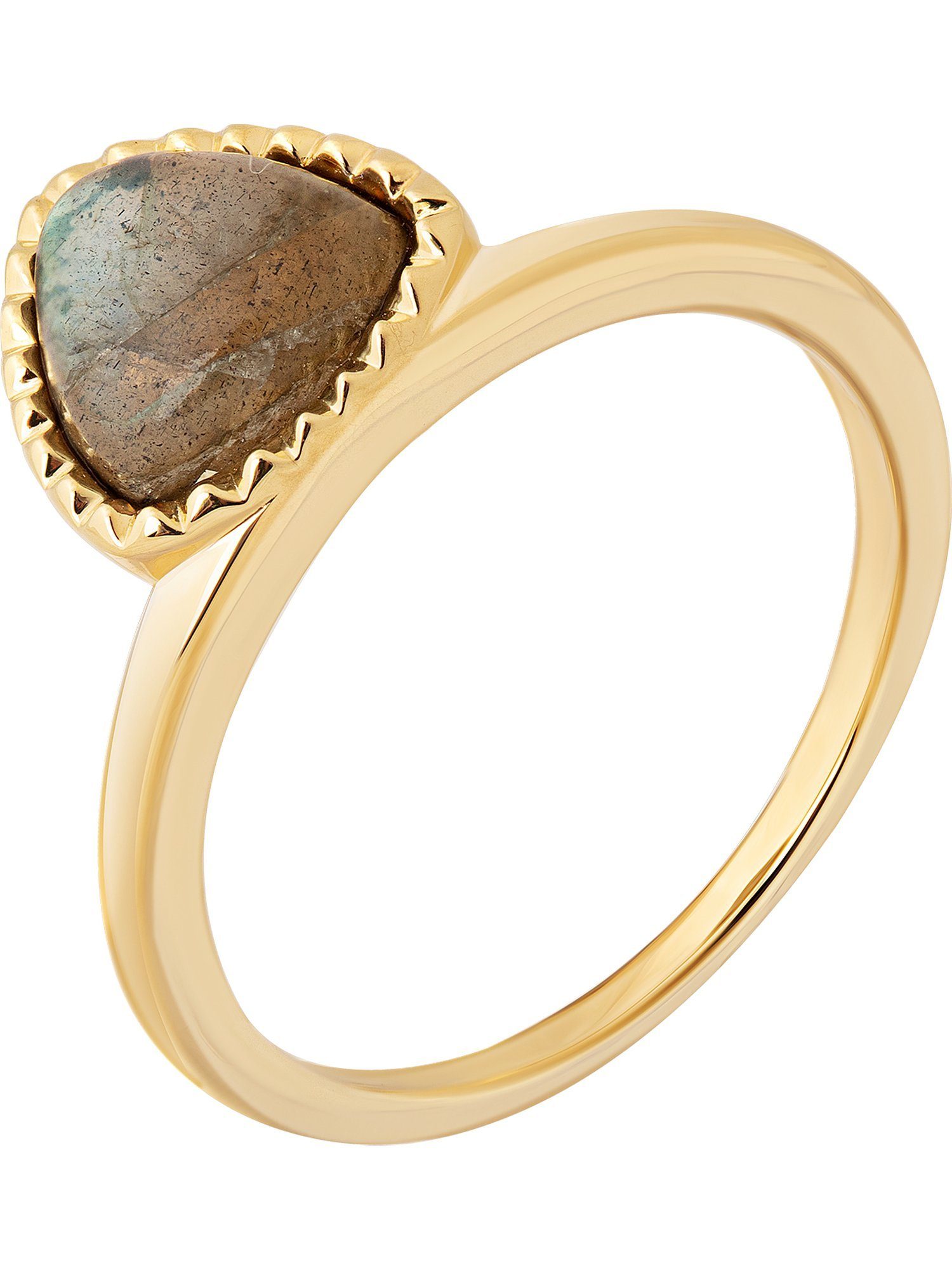 CAÏ Silberring Caï Damen-Damenring 925er Silber 1 Labradorit, Labradorit