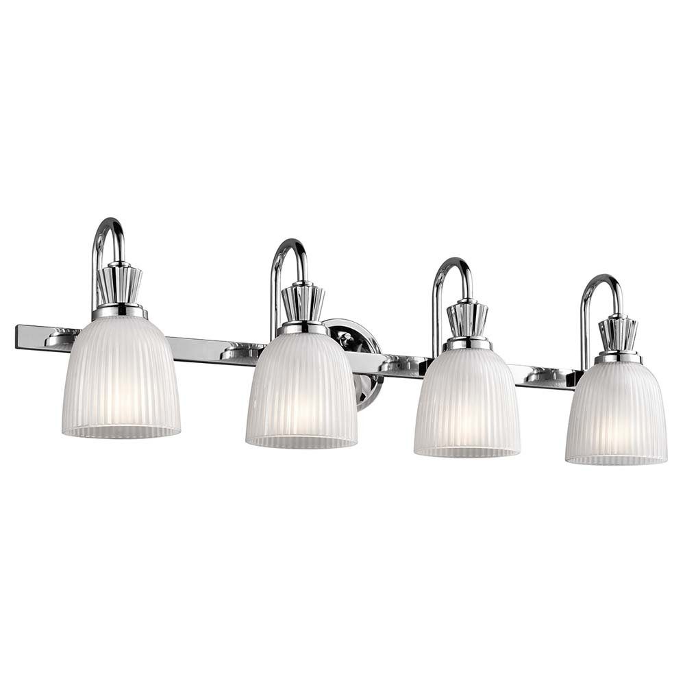Elstead LIGHTING LED Wandleuchte, Leuchtmittel inklusive, Warmweiß, Wandleuchte Wandlampe Badezimmerleuchte LED Glas Spiegellampe 4