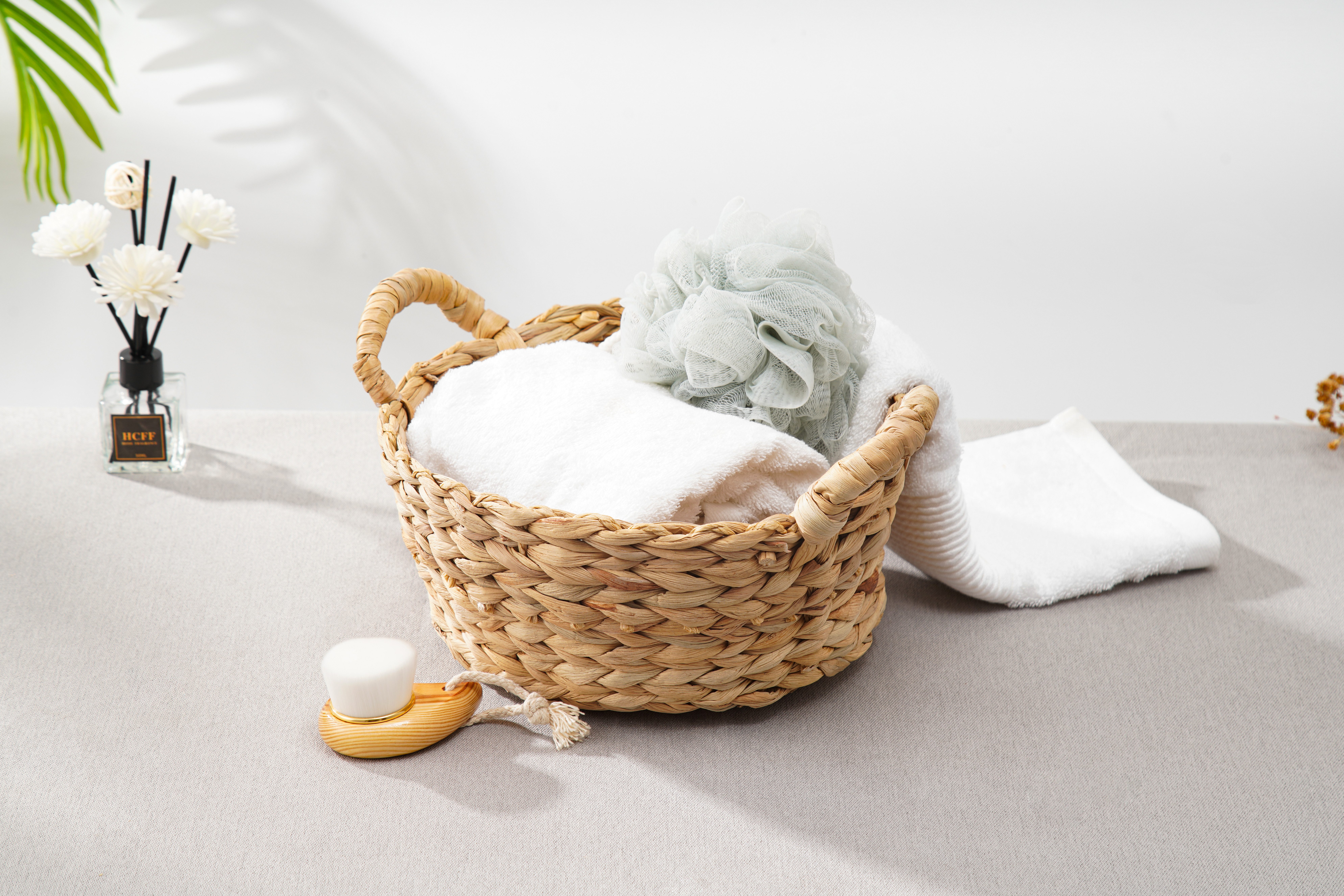 ECHTWERK Aufbewahrungskorb Runder Flechtkorb, 30 x 24 x 16 cm (1 St), aus W günstig online kaufen