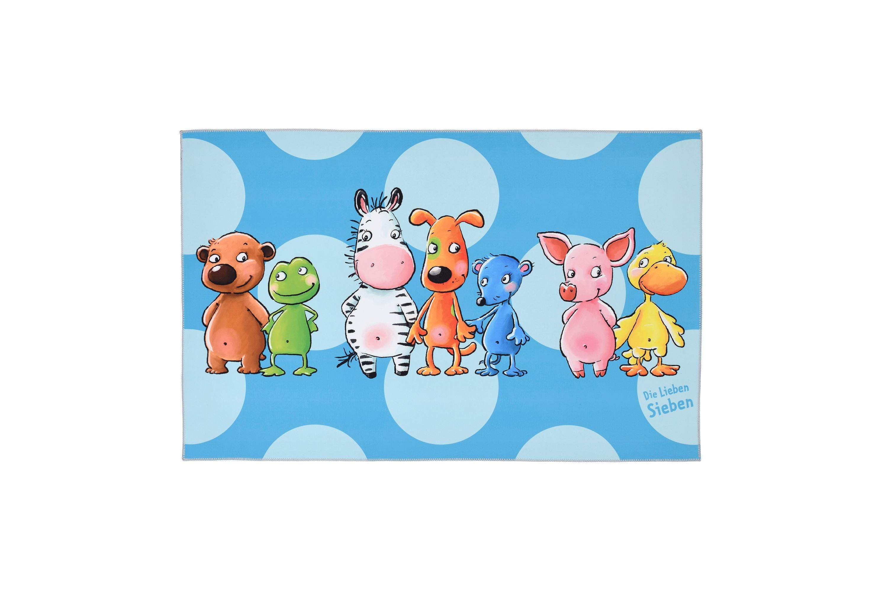 Die Lieben Sieben Kinderteppich Die Lieben Sieben blau 100x160, rechteckig, Höhe: 6 mm