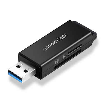 UGREEN Speicherkartenleser »tragbarer TF/SD-Kartenleser für USB 3.0, Schwarz«