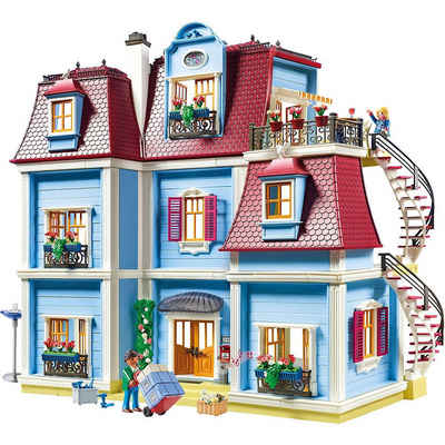 Playmobil® Puppenhaus Puppenhäuser, (Dreamhouse, Puppen Haus, Puppenhäuser, Set, für Mädchen, 592-tlg., ab 4 jahren, Puppenvilla Dollhouse, Film, Beleuchtung), Puppenhaus Playmobil xxl groß, City Life Haus, Puppenstube Puppen