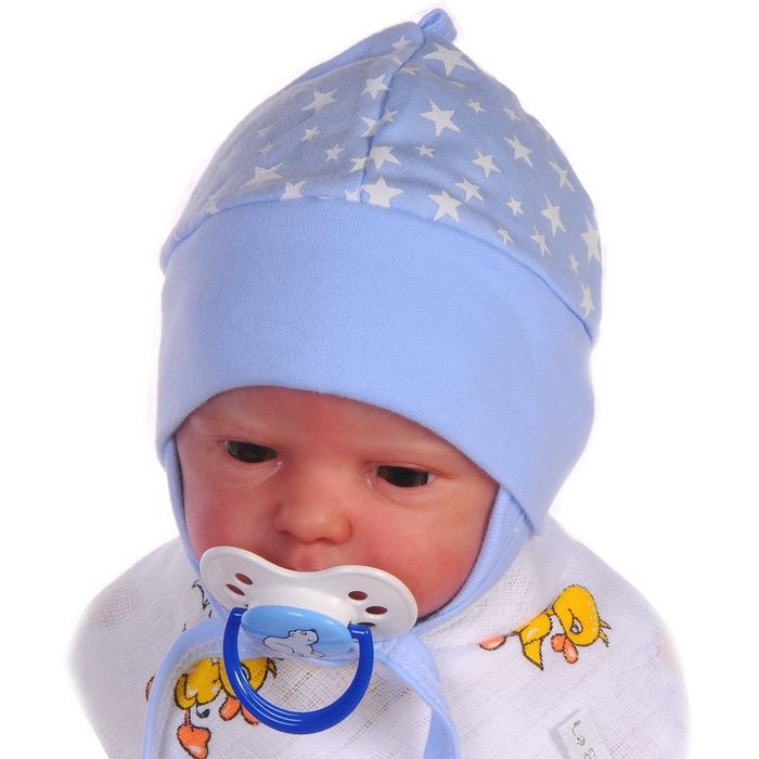La Bortini Erstlingsmütze Mütze für Neugeborene Babymütze Baby Haube 32 34 36 38 40 50 56 62 68