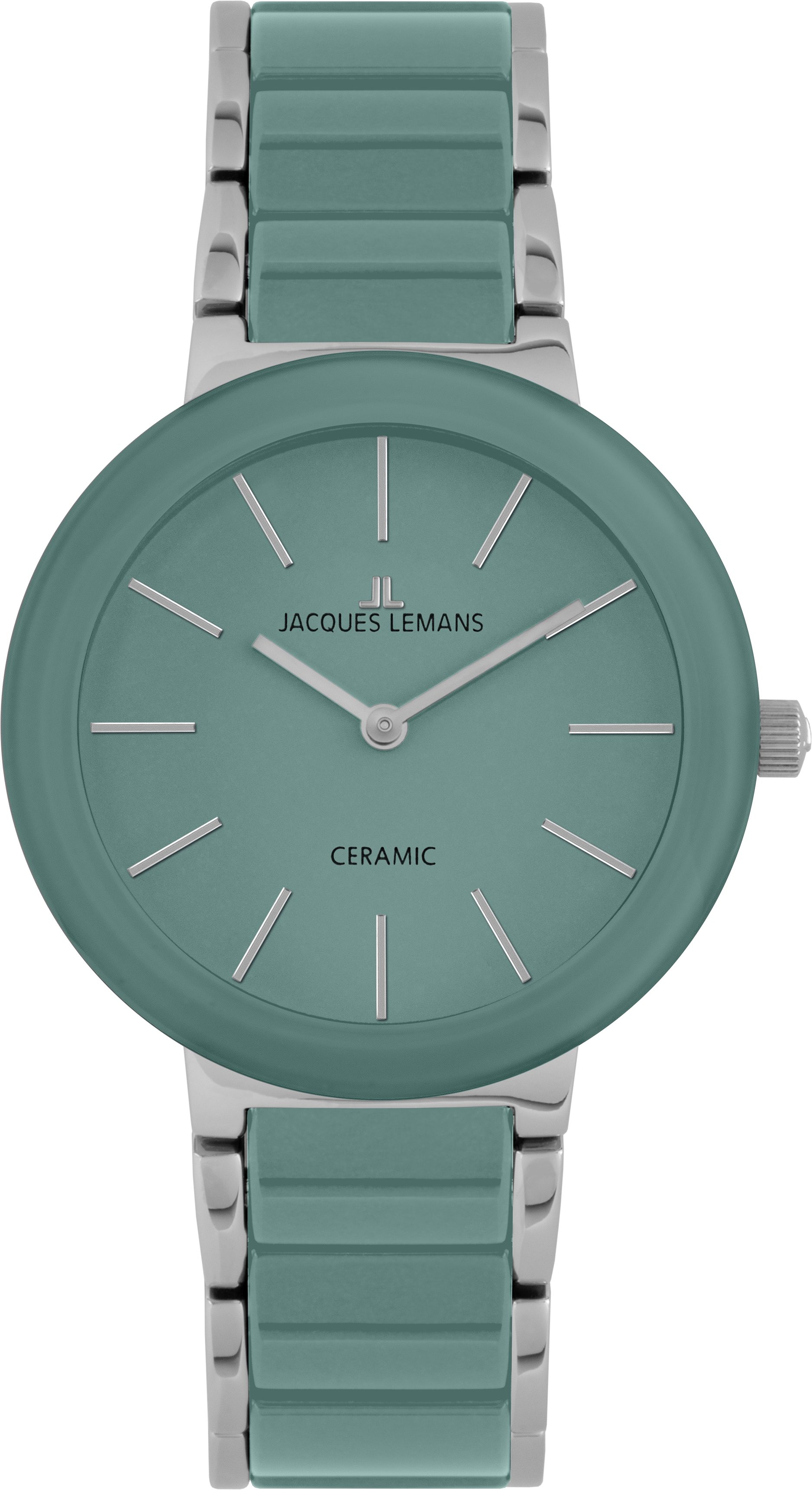 Jacques Lemans Quarzuhr Monaco 42-7ZC, Armbanduhr, Damenuhr, Keramik, analog