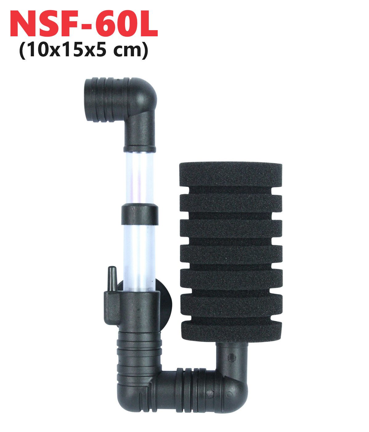 AQUA NOVA Aquariumfilter Aquarium Schwammfilter Innenfilter Luftbetriebener Filterschwamm, Leiser Betrieb, Garnelen & Jungfisch-sicher