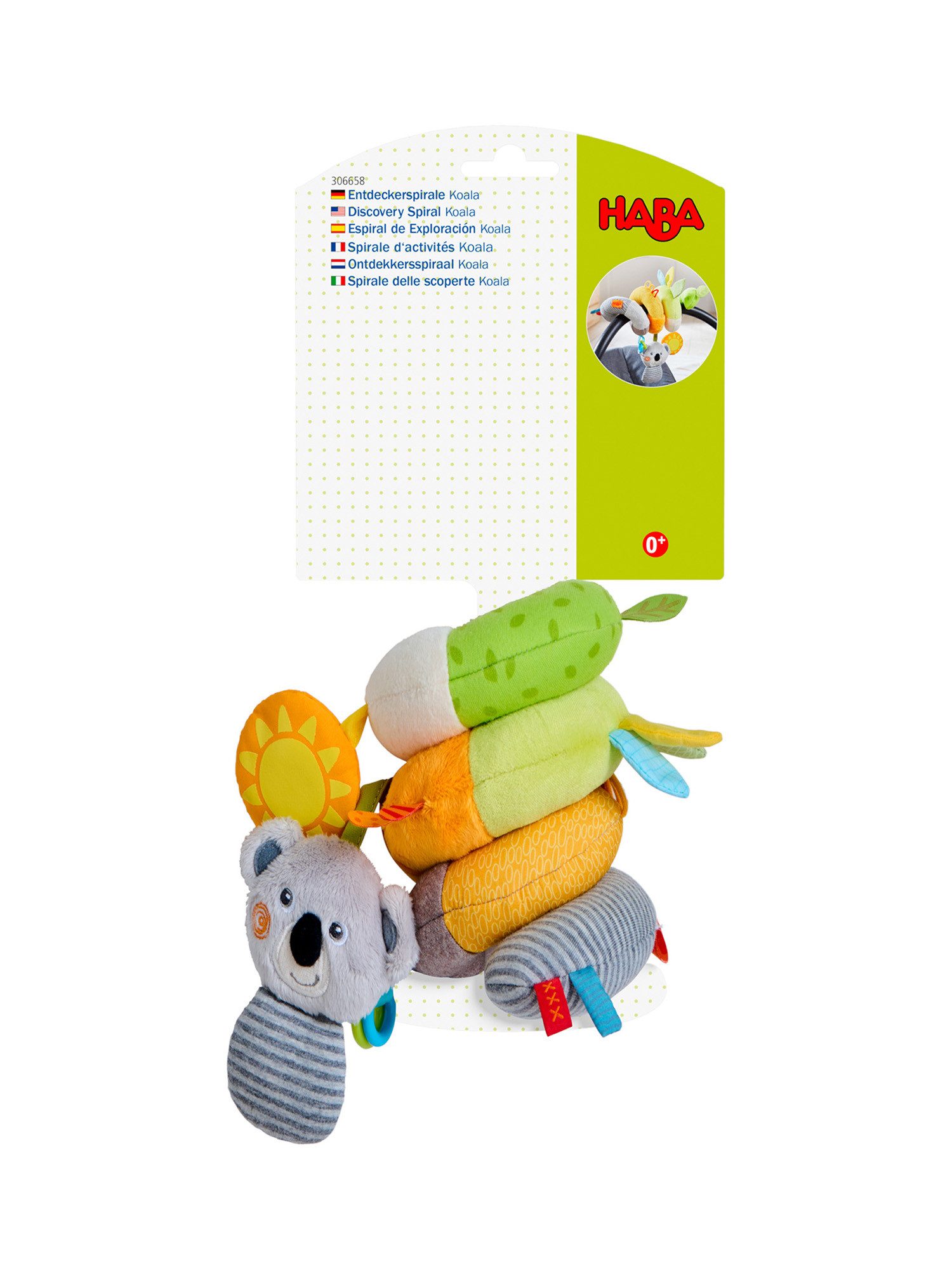 Haba Kinderwagenkette Entdeckerspirale Koala, unisex neutral