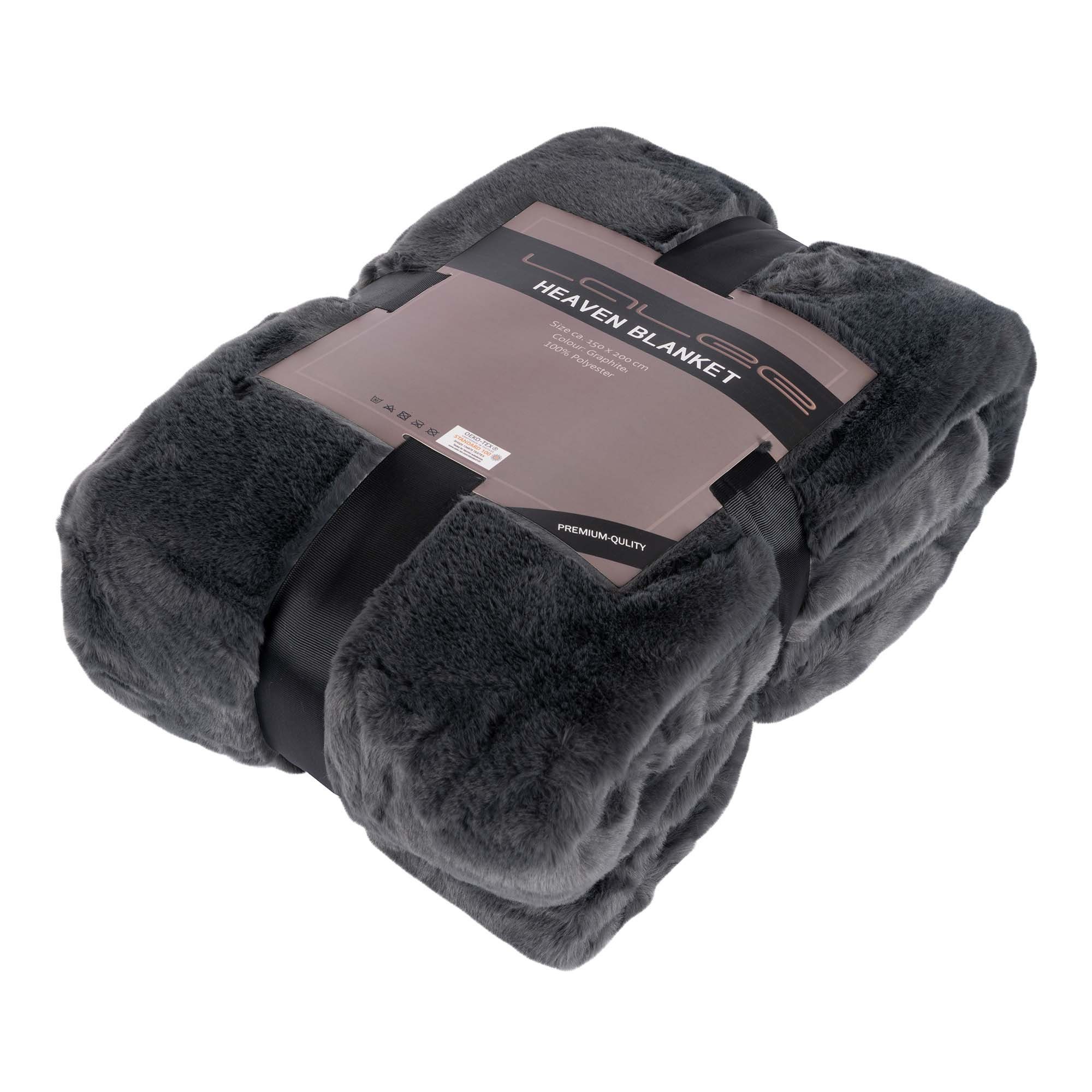 Wohndecke HEAVEN, GMD Living, flauschige Wohndecke in Felloptik, 150 x 200 günstig online kaufen