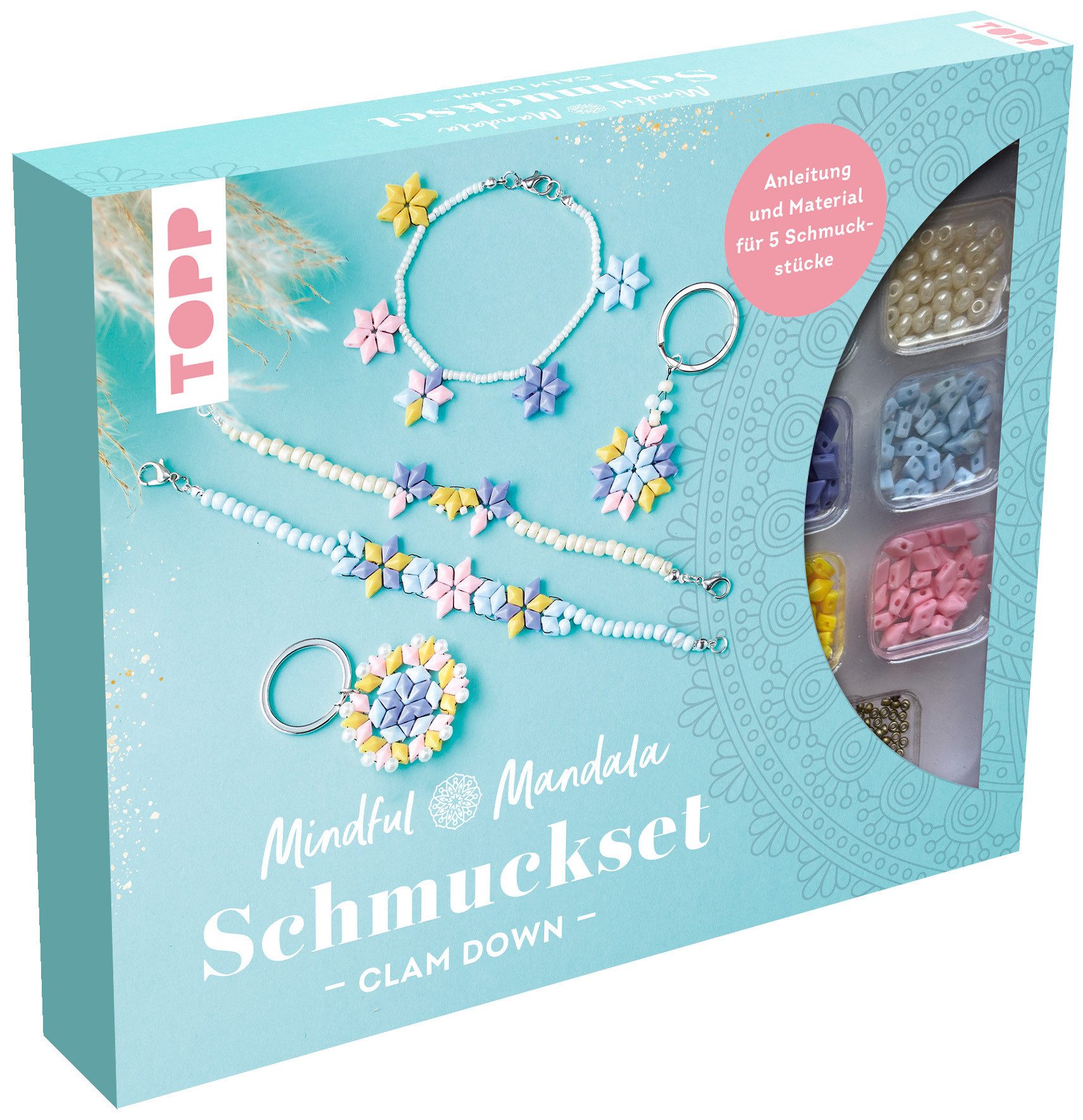 Topp Kreativset Mindful Mandala Schmuckset Calm Down, Komplettes Material