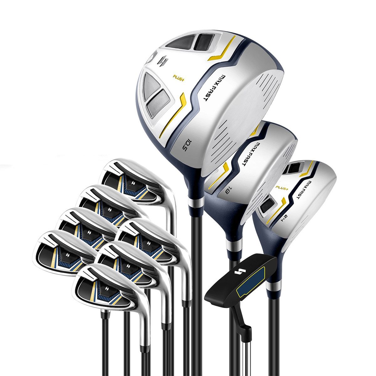 COSTWAY Golfschläger + Golfbag, für Männer, 9/11 teilige Golfschlägersätze
