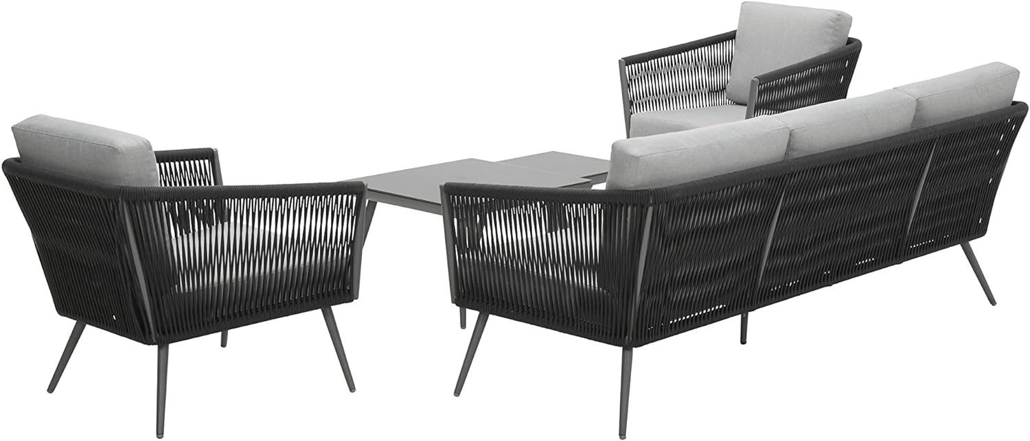 Garden Impressions Gartenlounge-Set Canberra anthrazit, Aluminium, Gartenmö günstig online kaufen