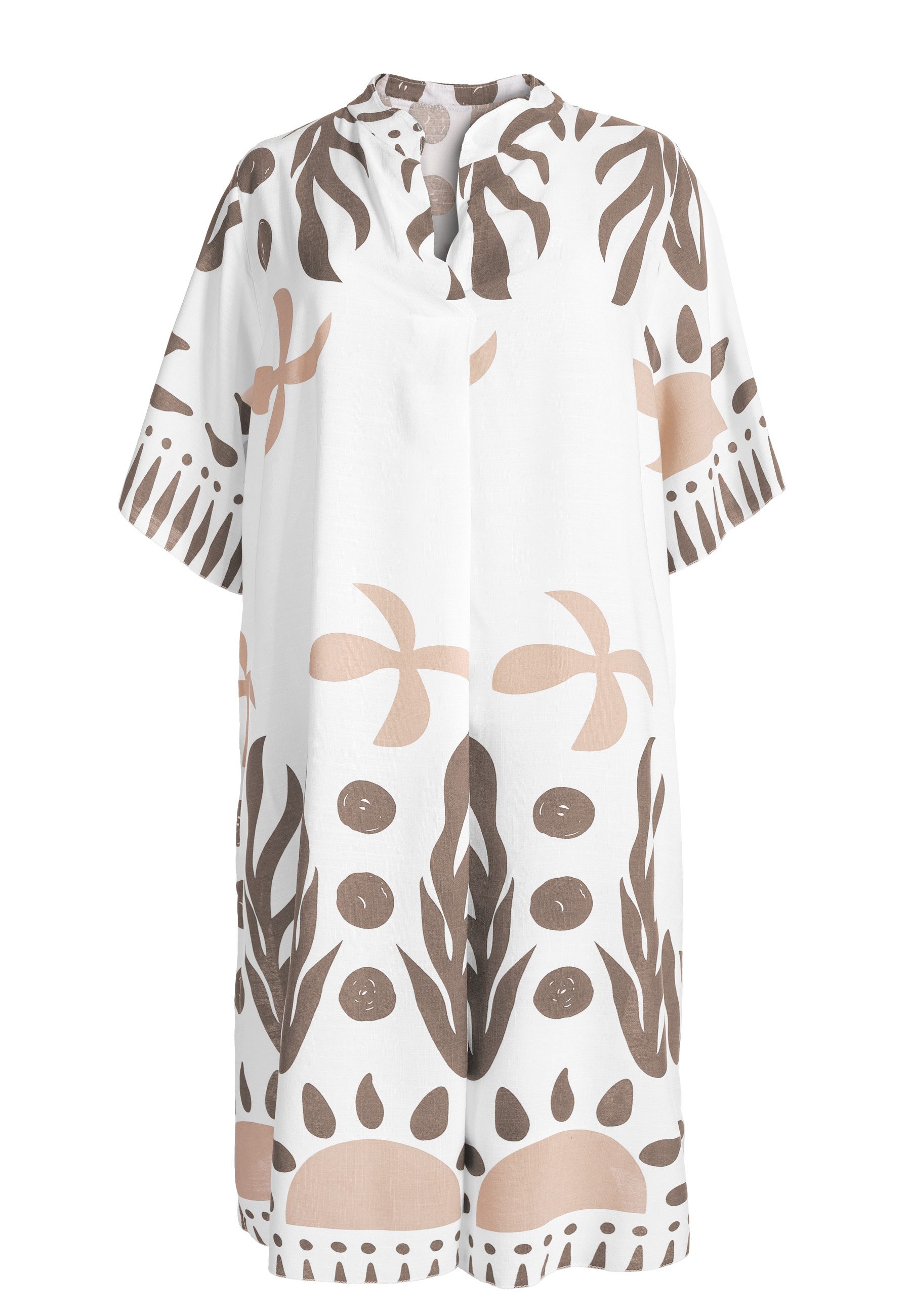 PEKIVESSA Sommerkleid Weites Blusenkleid wadenlang kurzarm günstig online kaufen