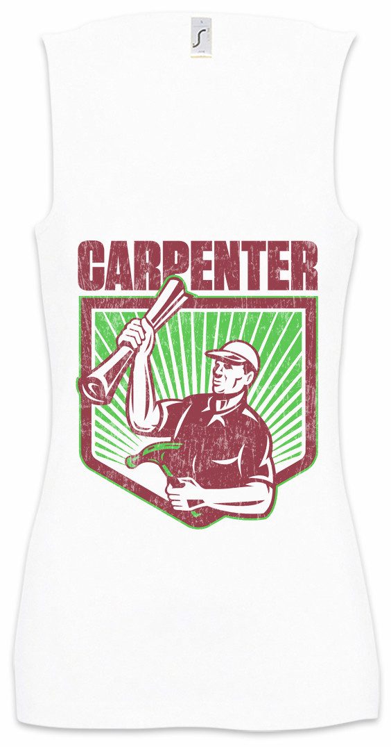 Tanktop Carpenter III Ärmelloses Damen T-Shirt Schreiner Meister Handwerk