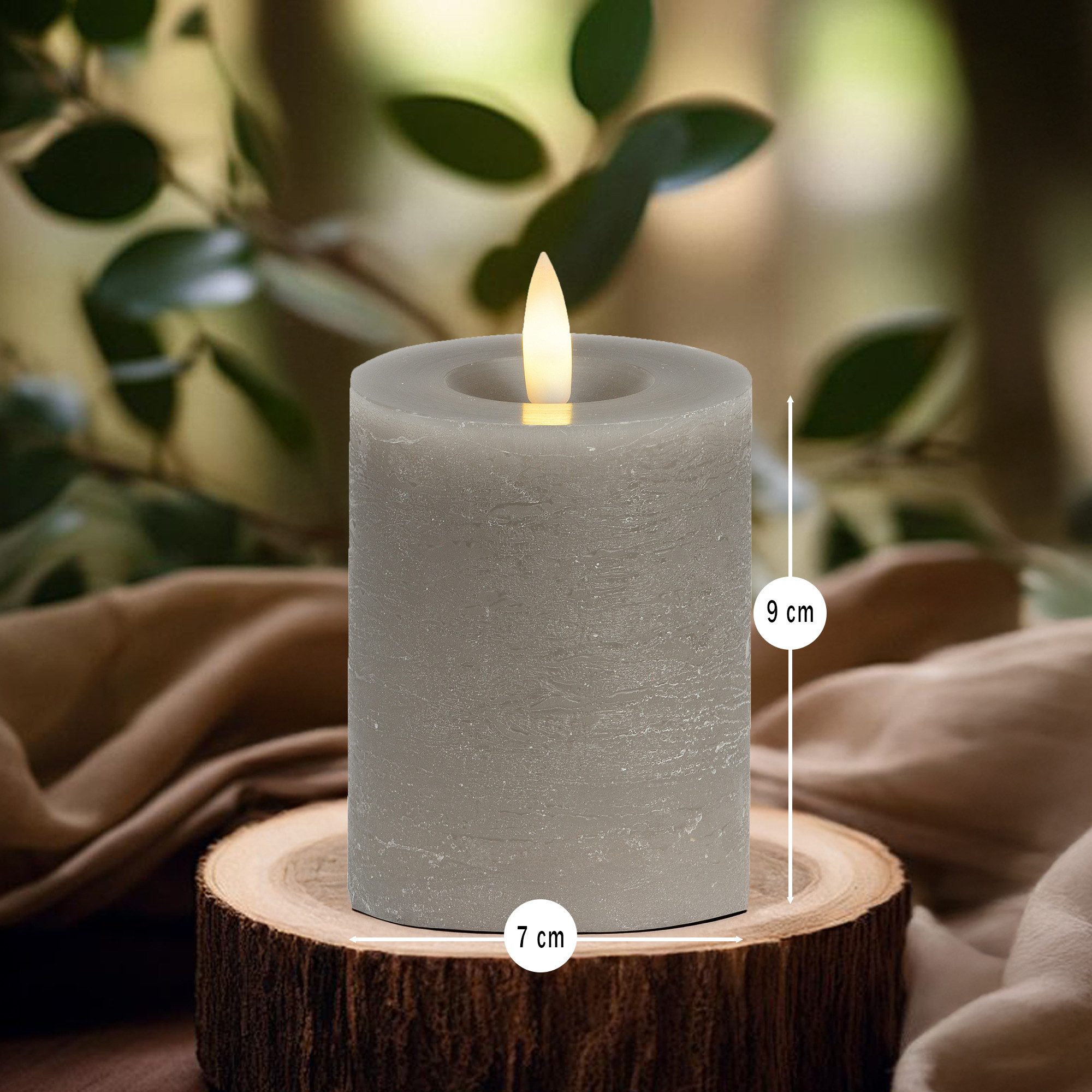 matches21 HOME & HOBBY LED-Kerze LED Stumpenkerzen Set Wachs, Flackernde Fl günstig online kaufen