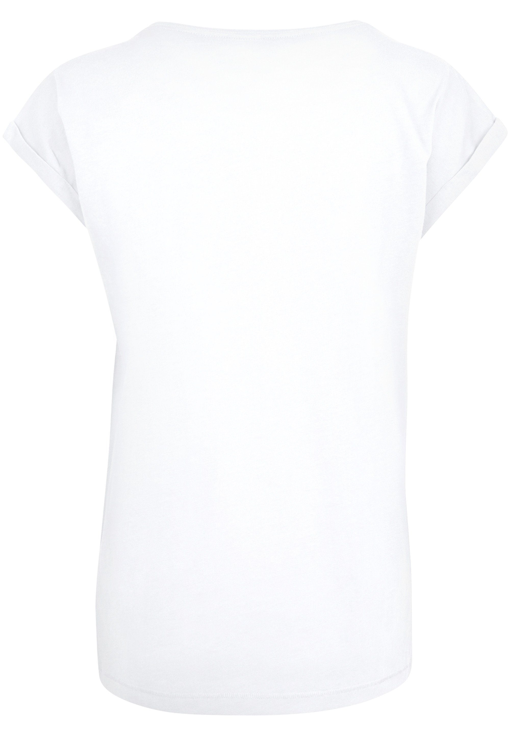 white Kurzarmshirt F4NT4STIC Damen (1-tlg)