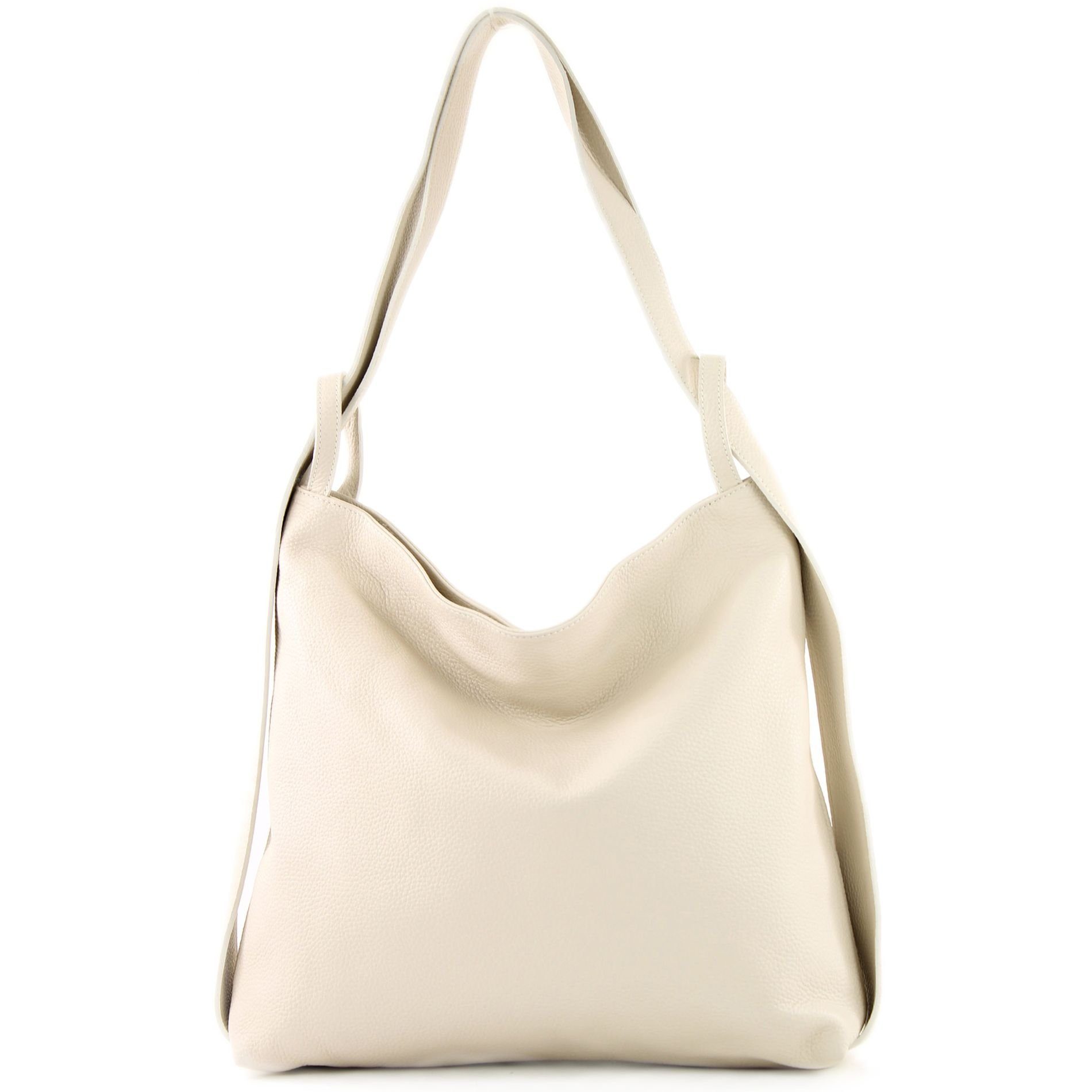 Handmade de in modamoda Rucksack Creme Echtleder Italy T192v3,