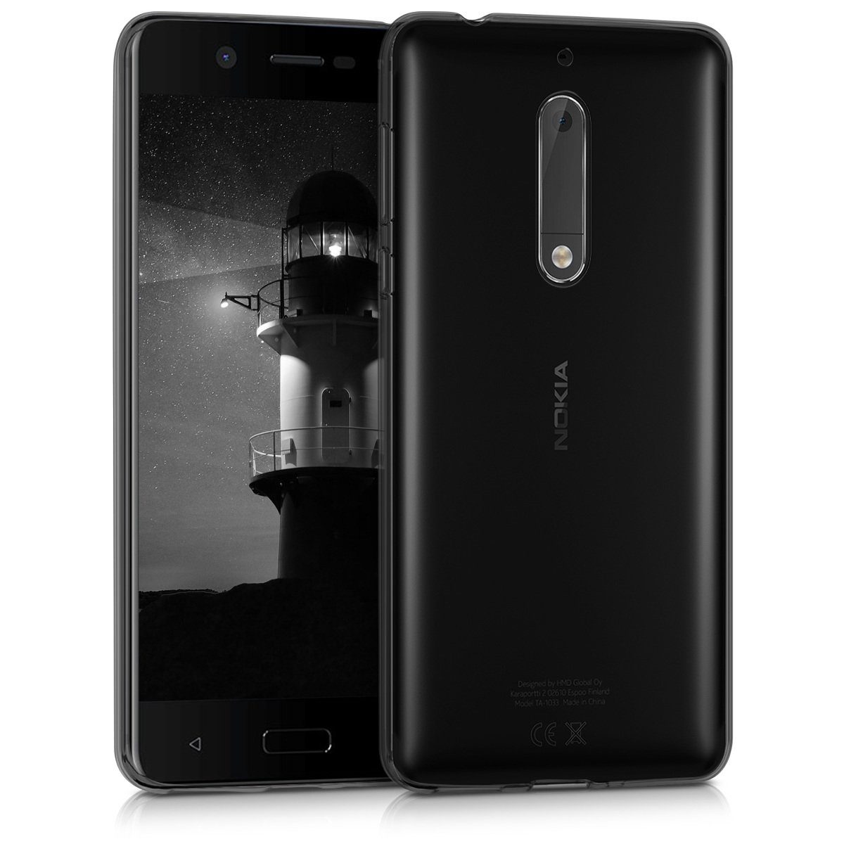 kwmobile Handyhülle Hülle für Nokia 5, Silikon Handyhülle transparent -  Handy Case gummiert