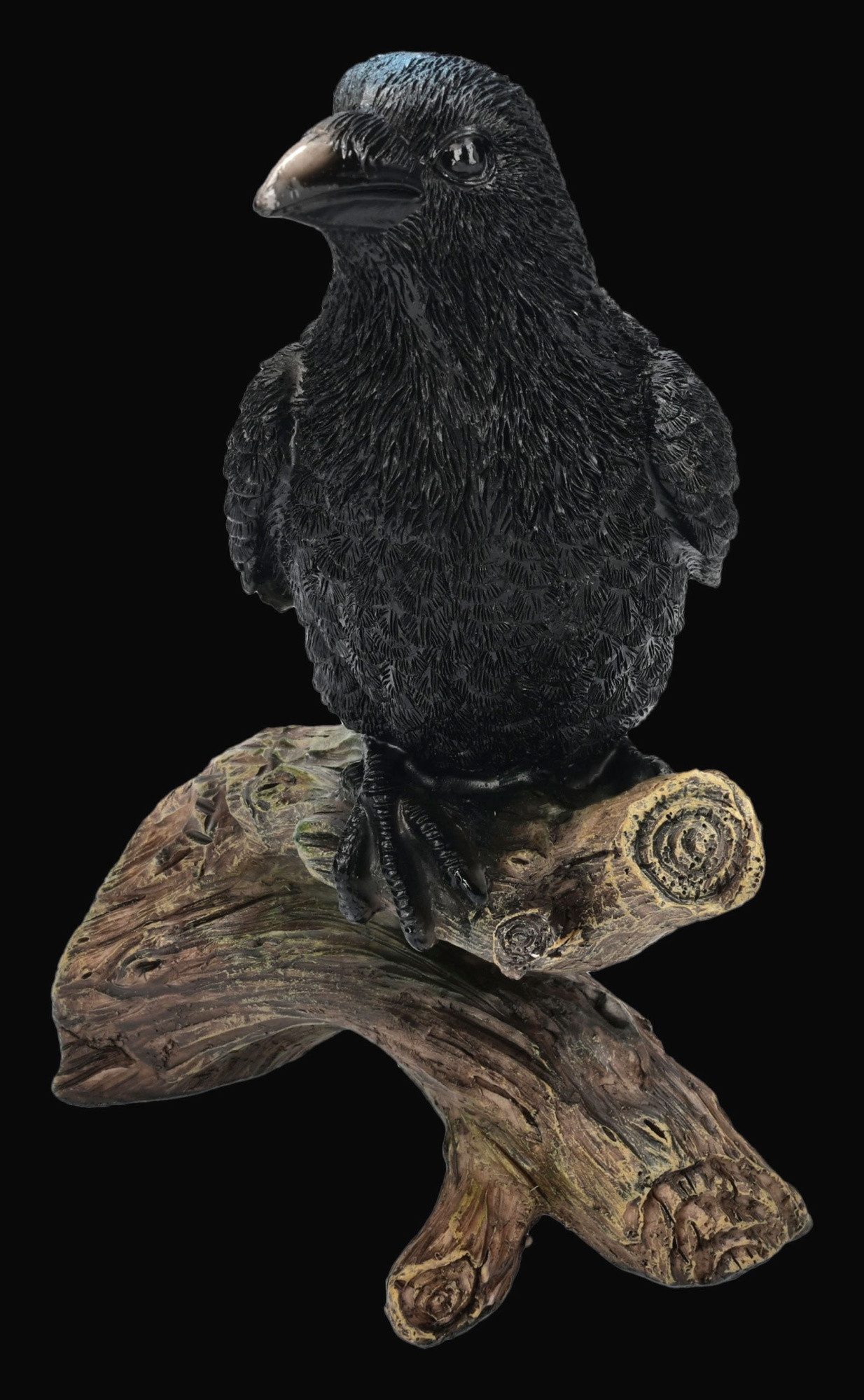 Figuren Shop GmbH Tierfigur Rabe Figur – Morrik Statue Gothic Dekoration Dekofigur 20.5 cm Vogel
