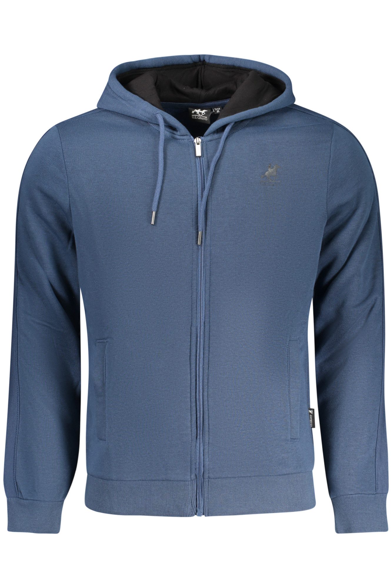 U.S. Polo Sweatshirt Herren-Fleecejacke Blau mit Reißverschluss &