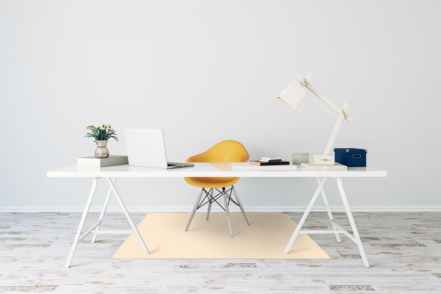 Bürostuhlunterlage x Stuhlunterlage, Tulup Bodenschutzmatte Bürostühle Gelb 100 70 cm Stuhlunterlage Bodenmatte cm, Bürostuhlunterlage