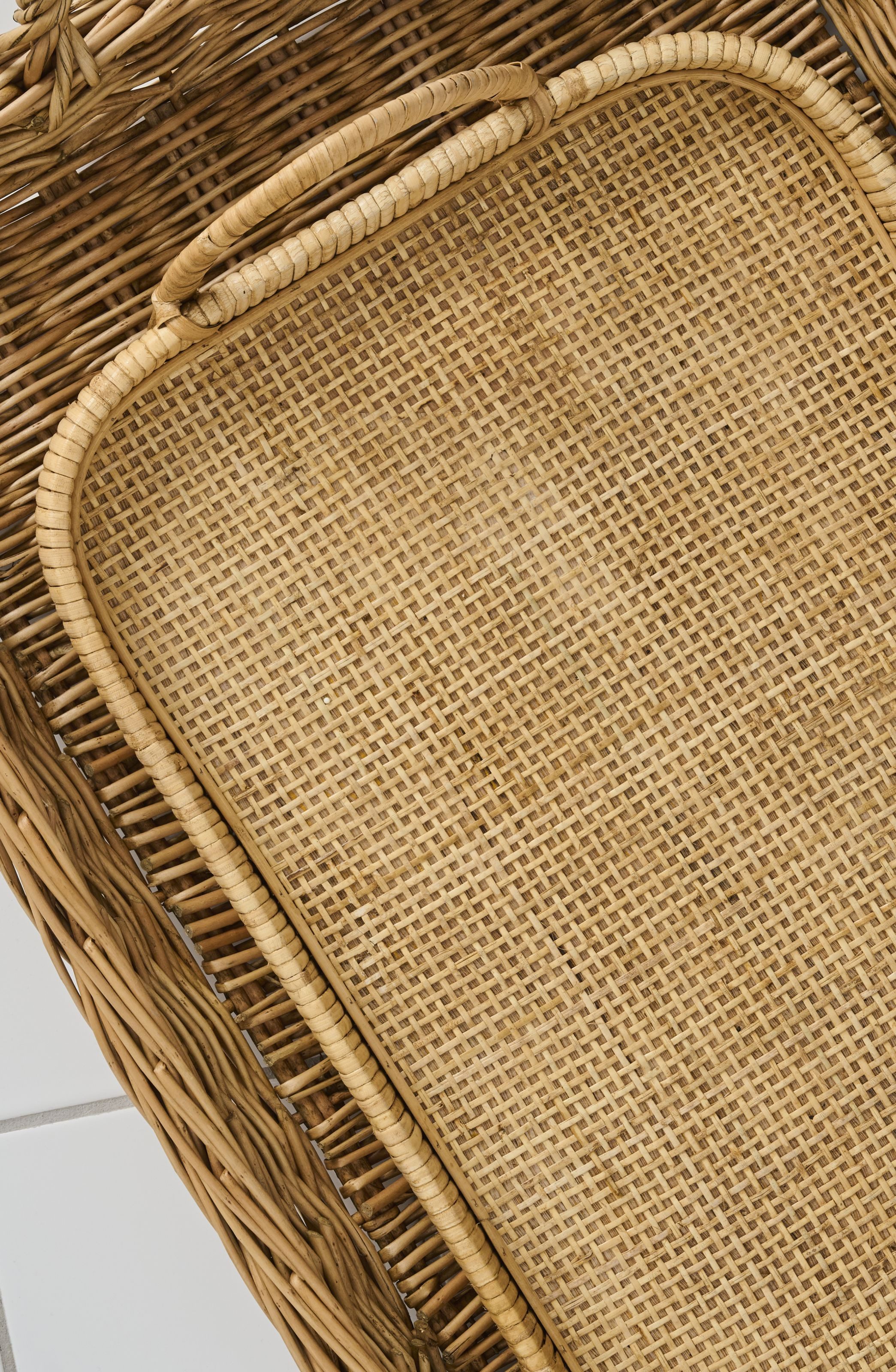 Ib Laursen Dekotablett Ib Laursen - Tablett Serviertablett Bambus fester Boden 31,5x9x51cm