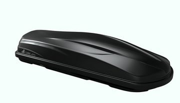 VDP Dachbox, Dachbox CUBE470 470 Liter schwarz glänzend + Dachträger VDP Delta kompatibel mit Chrysler 300 C (4 Türer) 2005-2014