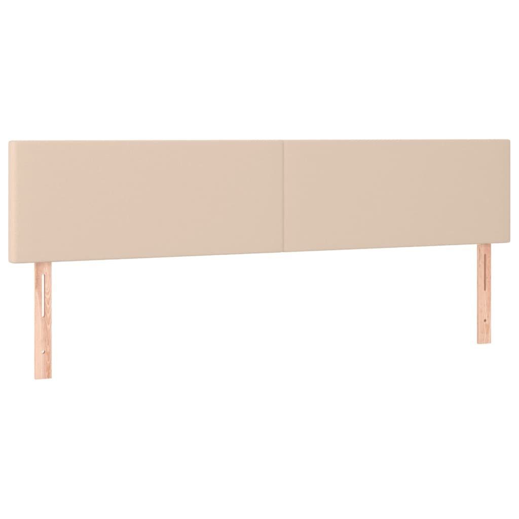 vidaXL Bett Kopfteile Cappuccino-Braun 200x5x78/88 cm Kunstleder (1-tlg)