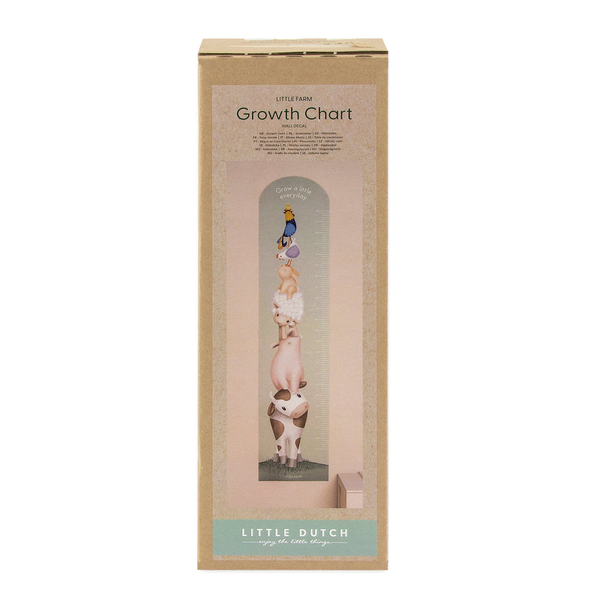 LITTLE DUTCH Wandsticker Wachstumstabelle Little Farm