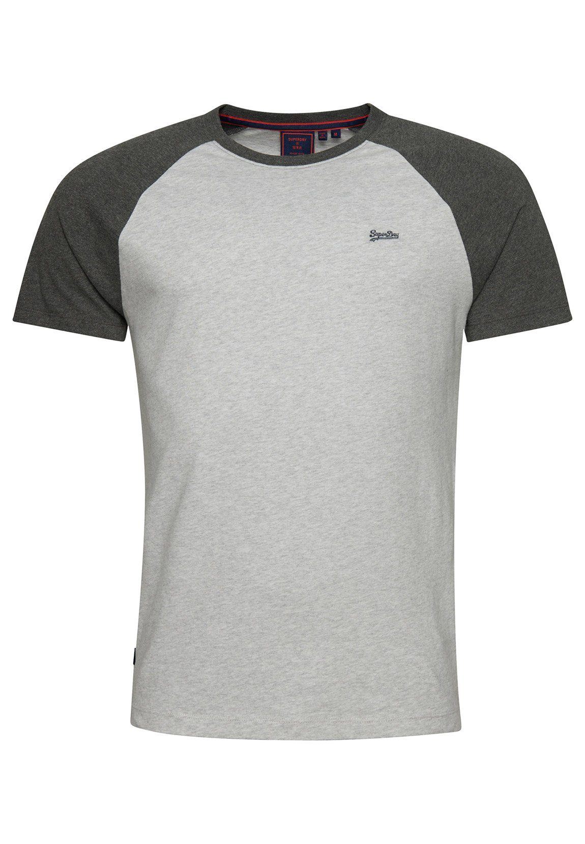 Superdry T-Shirt Superdry T-Shirt VINTAGE BASEBALL TEE Glacier Grey Marl Rich Charcoal