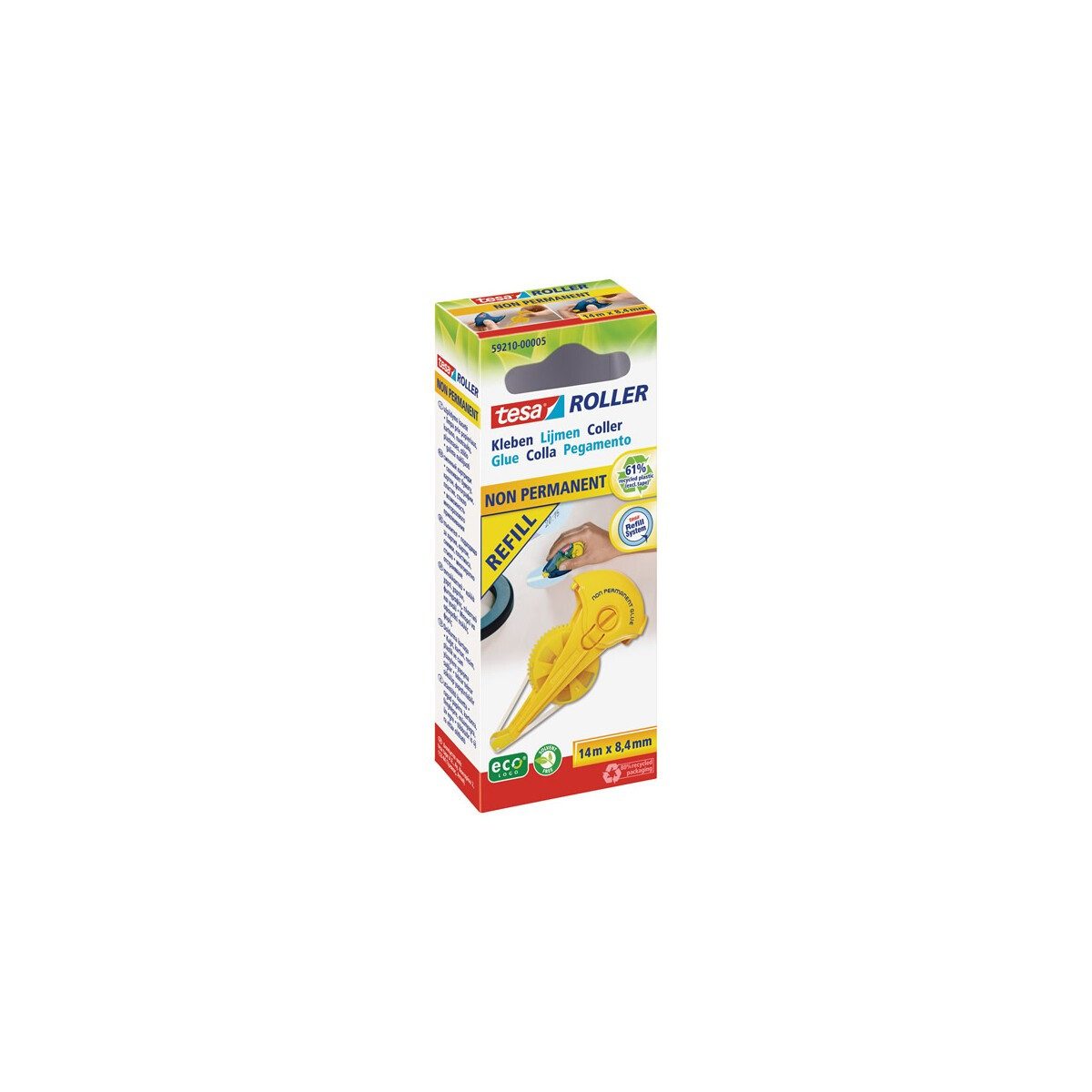 tesa Klebstoff tesa Kleberoller Nachfüllkassette tesa ecoLogo 59210