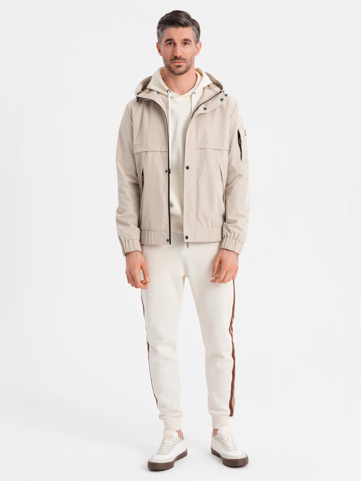 OMBRE Allwetterjacke Herren-Übergangsjacke mit Kapuze günstig online kaufen