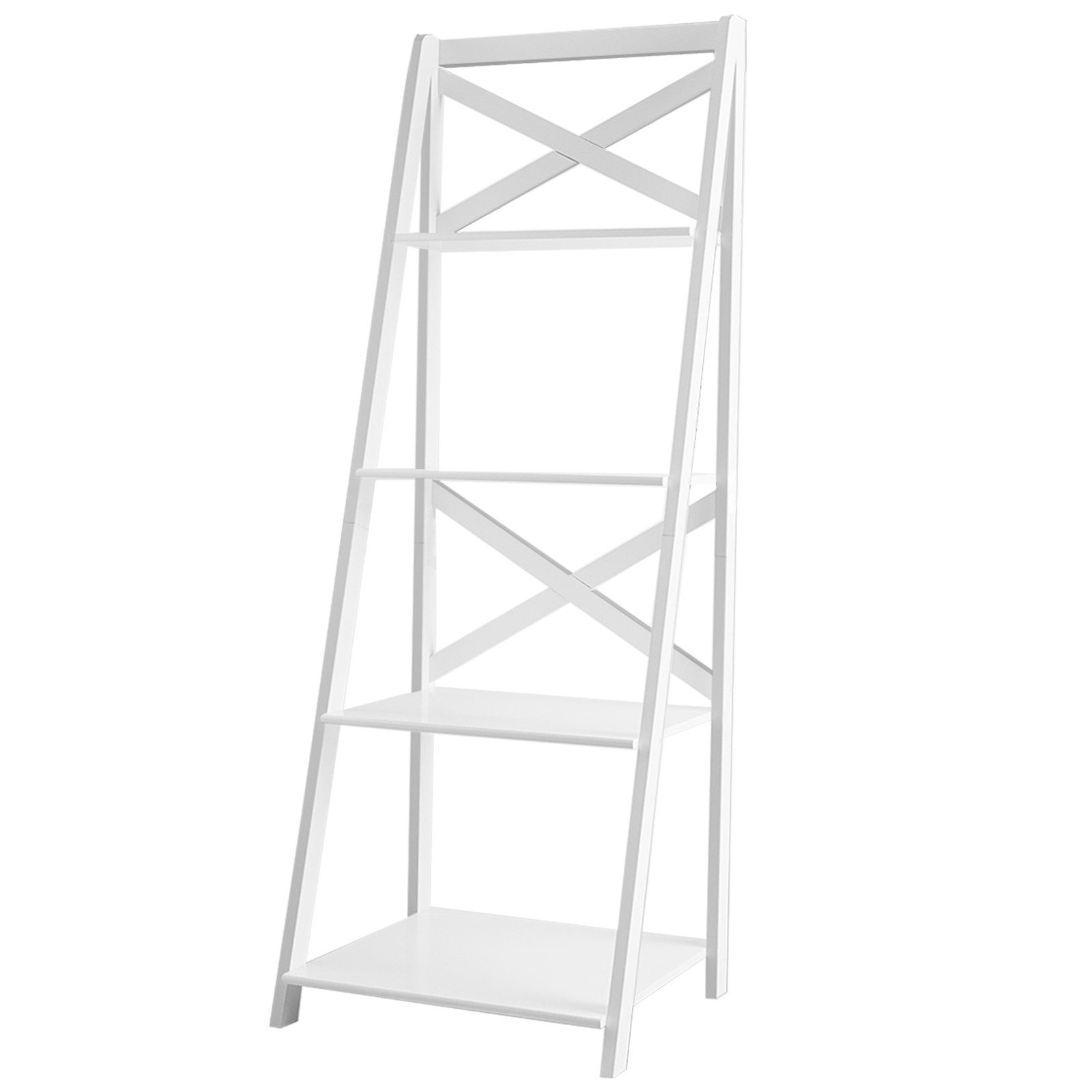 COSTWAY Leiterregal Bücherregal, 1-tlg., 4 Ebenen, günstig online kaufen