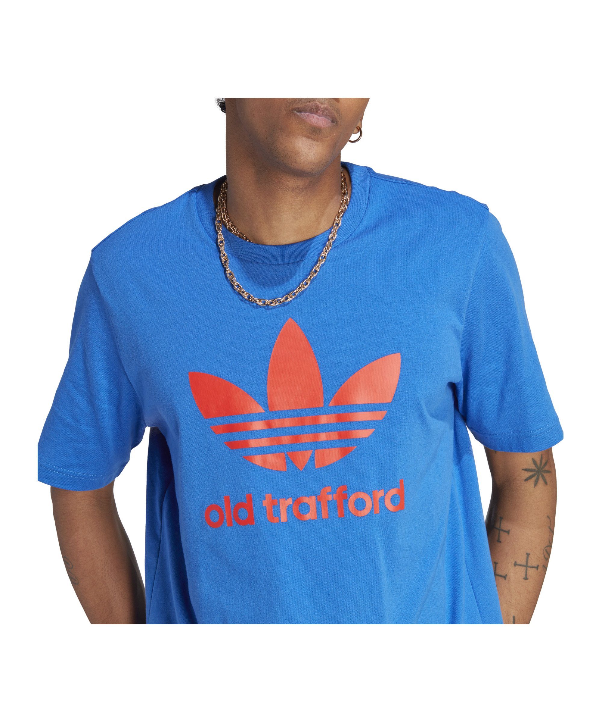Manchester adidas T-Shirt United default blau Originals T-Shirt