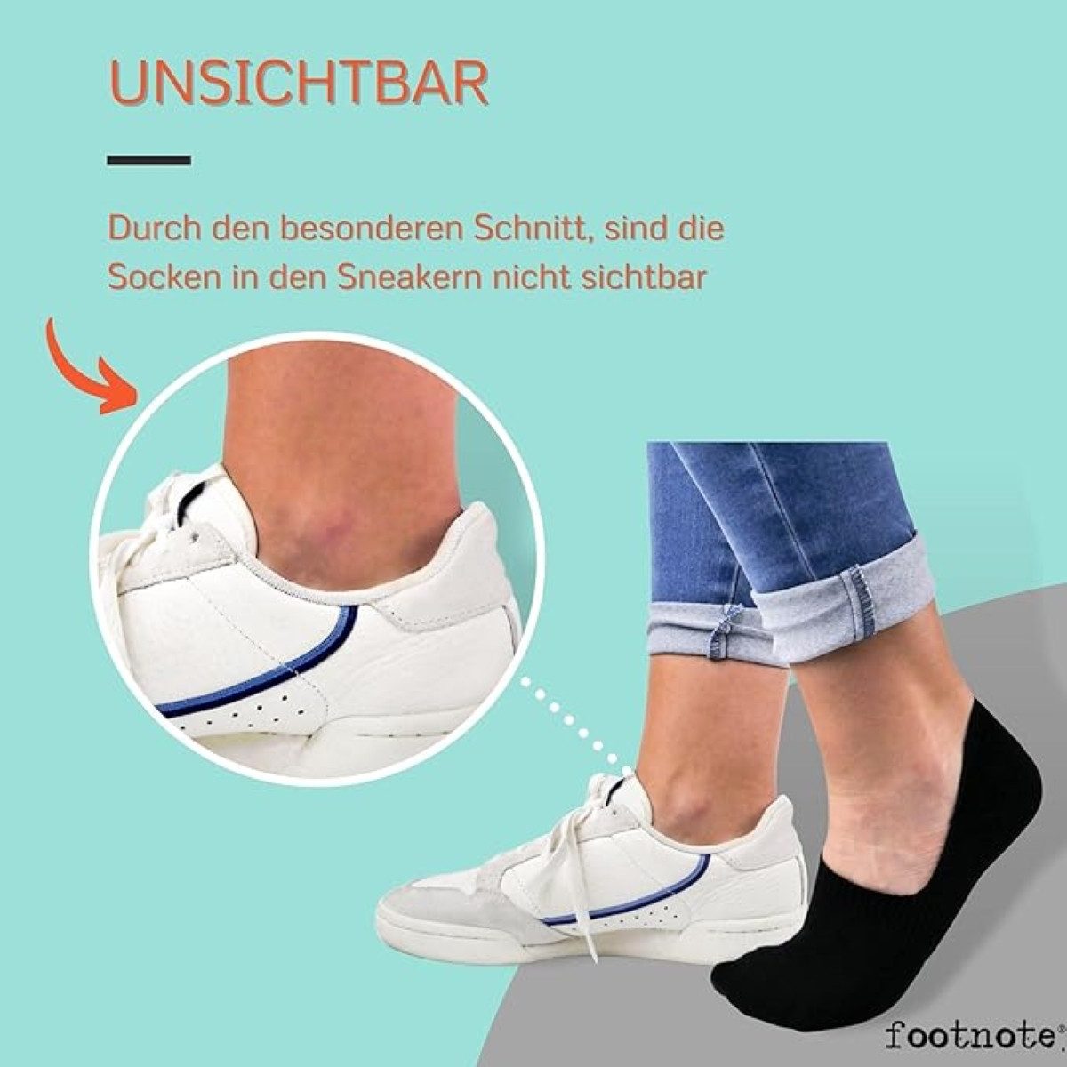 FOOTNOTE Füßlinge Robinson (8-Paar) unsichtbare Low Cut Sneakersocken, Invi günstig online kaufen