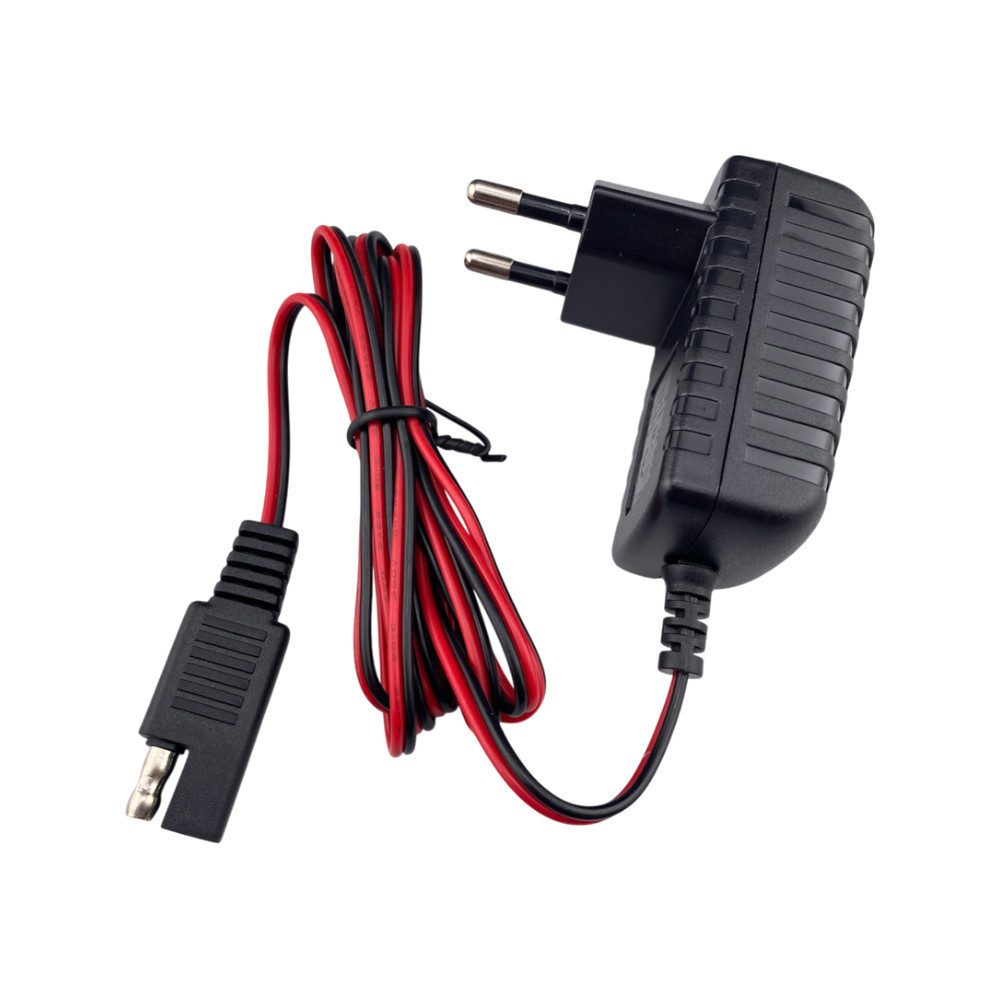Trade-Shop Ladegerät Ladekabel passend für Honda, John Deere, Scheppach, Makita Netzteil (Passend für Starterbatterien in Rasenmähern mit Elektrostart)