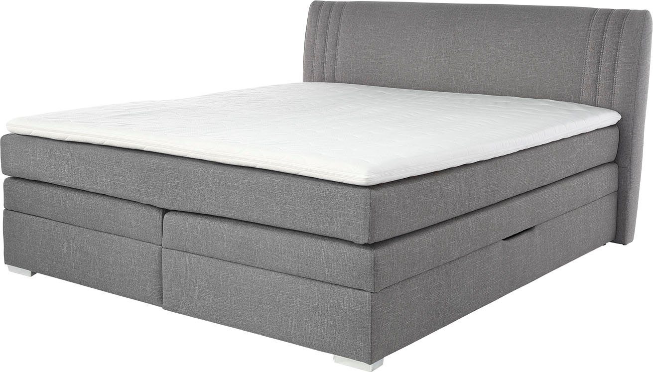 Jockenhöfer Gruppe Boxspringbett "Amira", mit Bettkasten und Topper, erhältlich in den Breiten 120,140 & 180cm