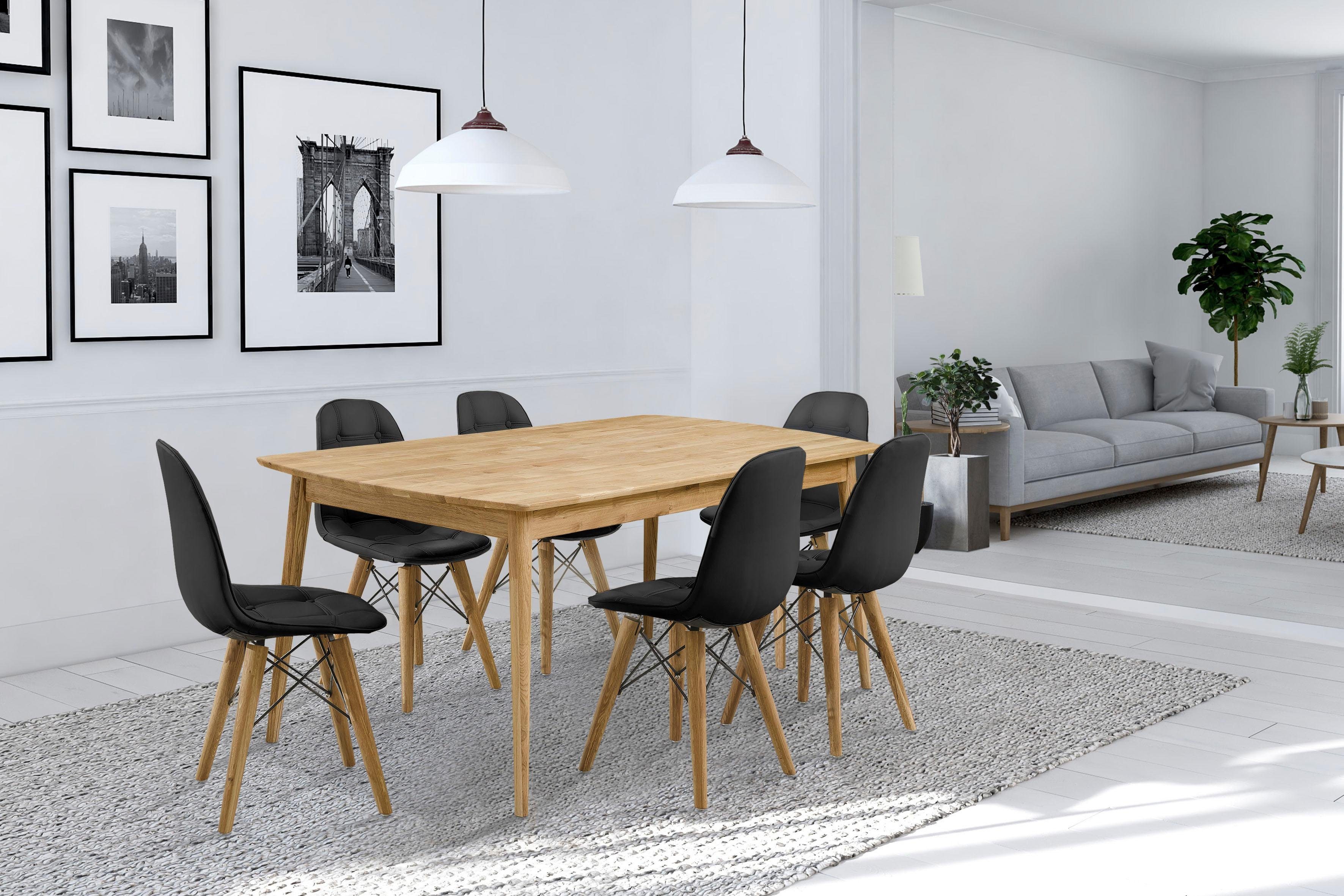 Home affaire Essgruppe »Scandi«, (Set, 7 tlg), bestehend aus 6 Stühlen und einem Esstisch, Esstischbreite 180 cm online kaufen | OTTO Home affaire Essgruppe »Scandi«, (Set, 7 tlg), bestehend aus 6 Stühlen und einem Esstisch, Esstischbreite 180 cm online kaufen | OTTO