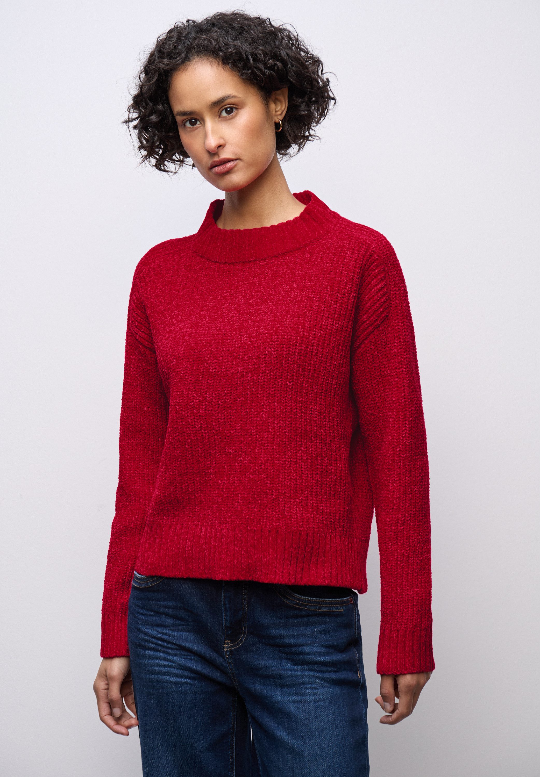 STREET ONE Strickpullover aus softem Materialmix günstig online kaufen