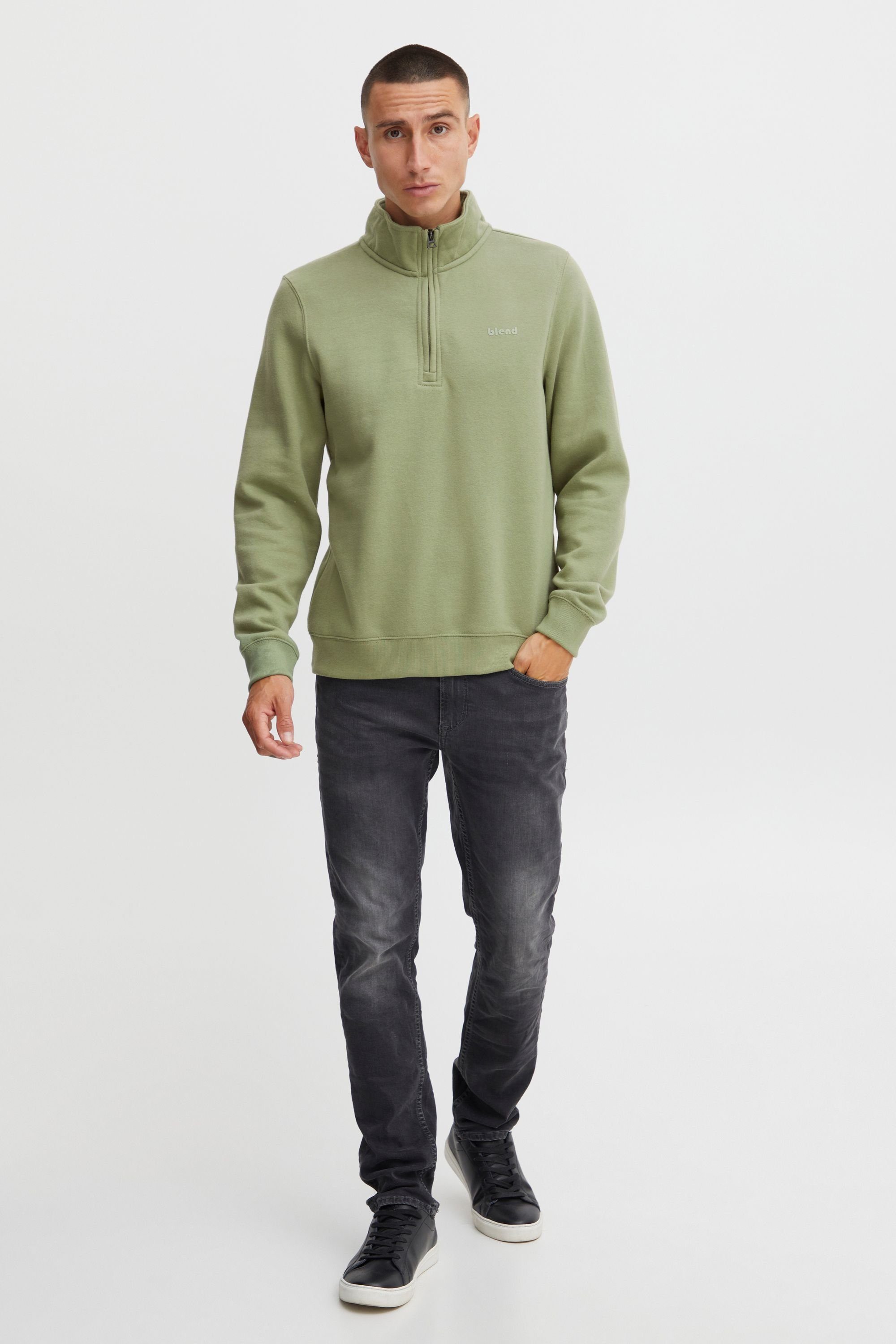 Blend Troyer BHHalfzip Stilvoller Sweat-Troyer mit Stehkragen