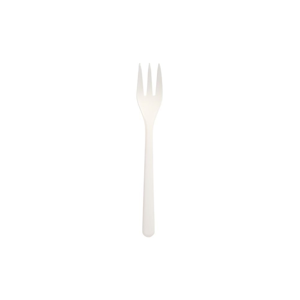 Haval Tafelgabel Circulware Mehrweg-Snackgabeln PP-MF 13 cm weiss extra stabil 50 Stk