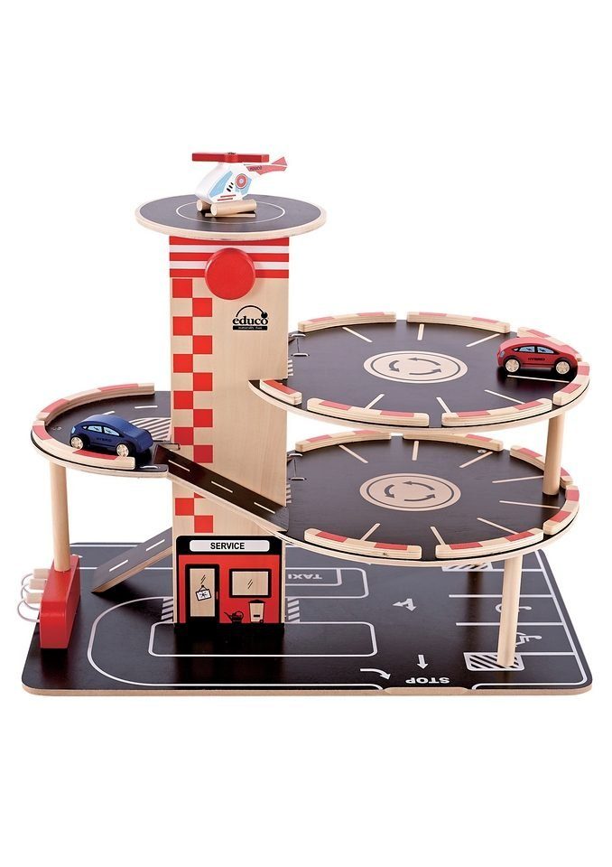 Hape Spiel-Parkhaus (4-tlg), aus Holz günstig online kaufen