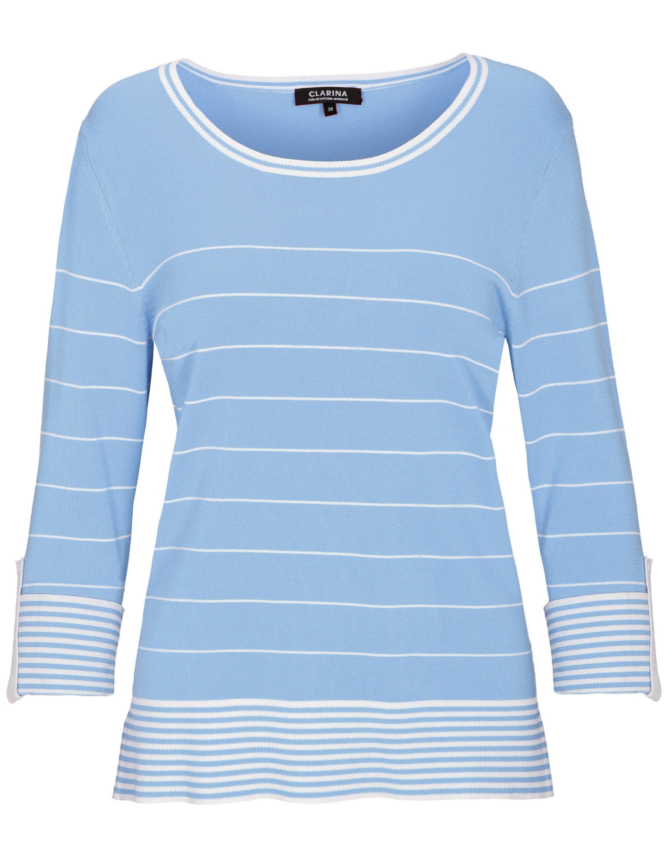Mit design pullover Clarina 4 Arm Streifen 3 PiwXOZTluk