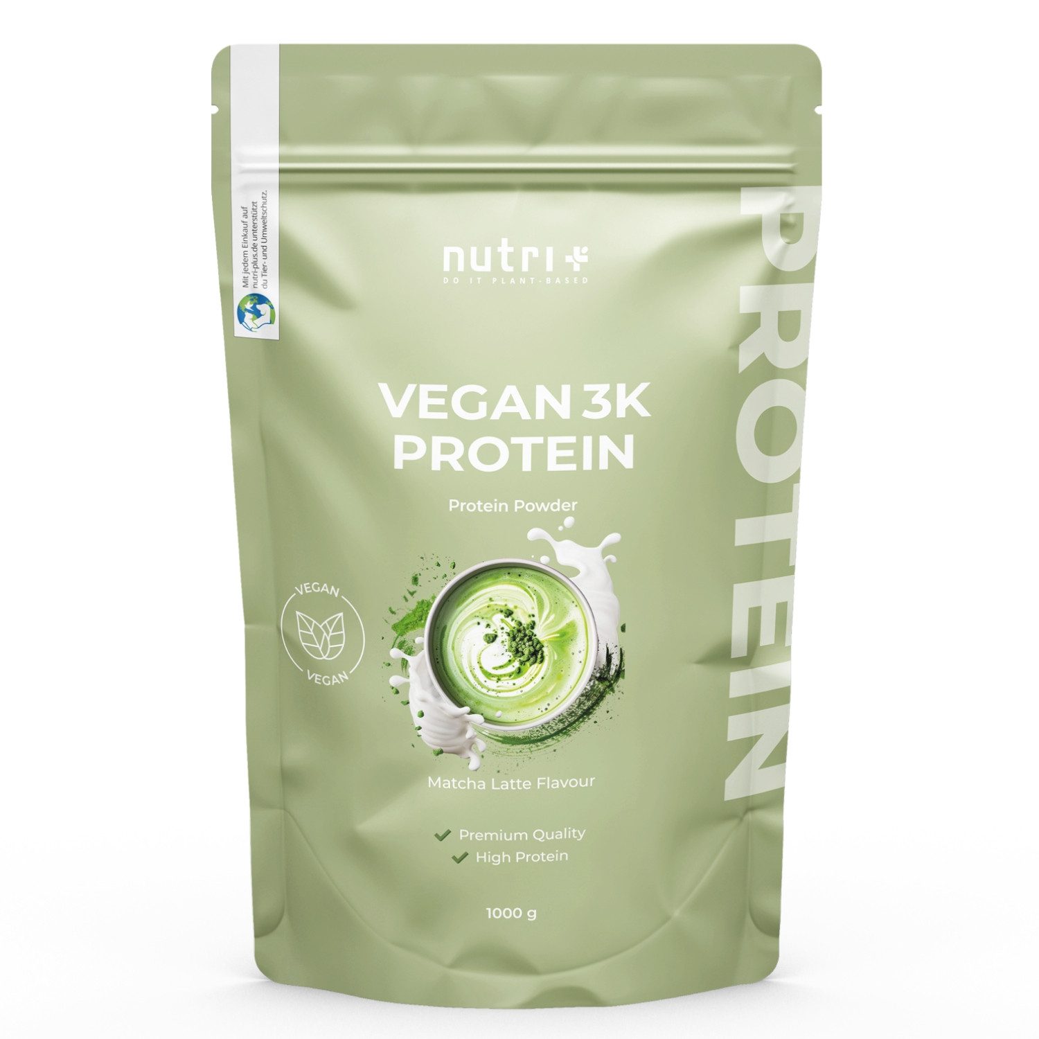 nutri+ Protein Pulver Vegan 3K Pulver, 1 er 1000 g
